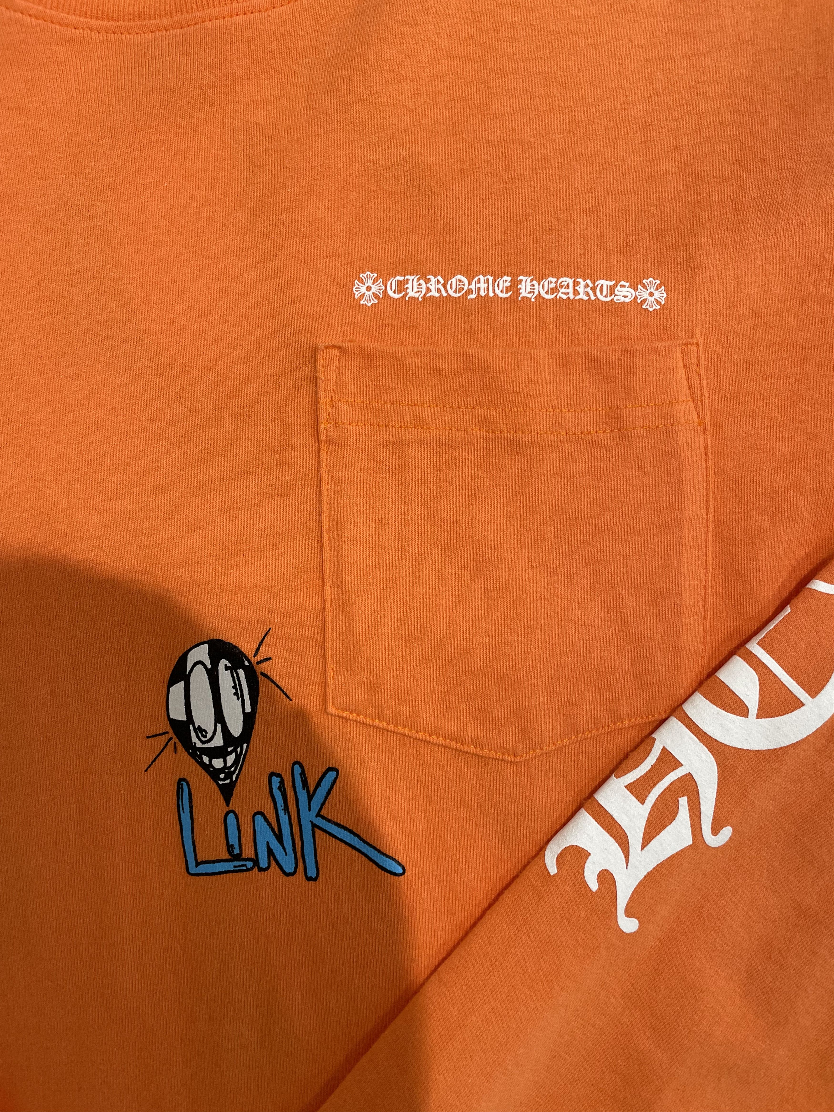 Chrome Hearts Matty Boy Orange Long Sleeve T-Shirt Tee