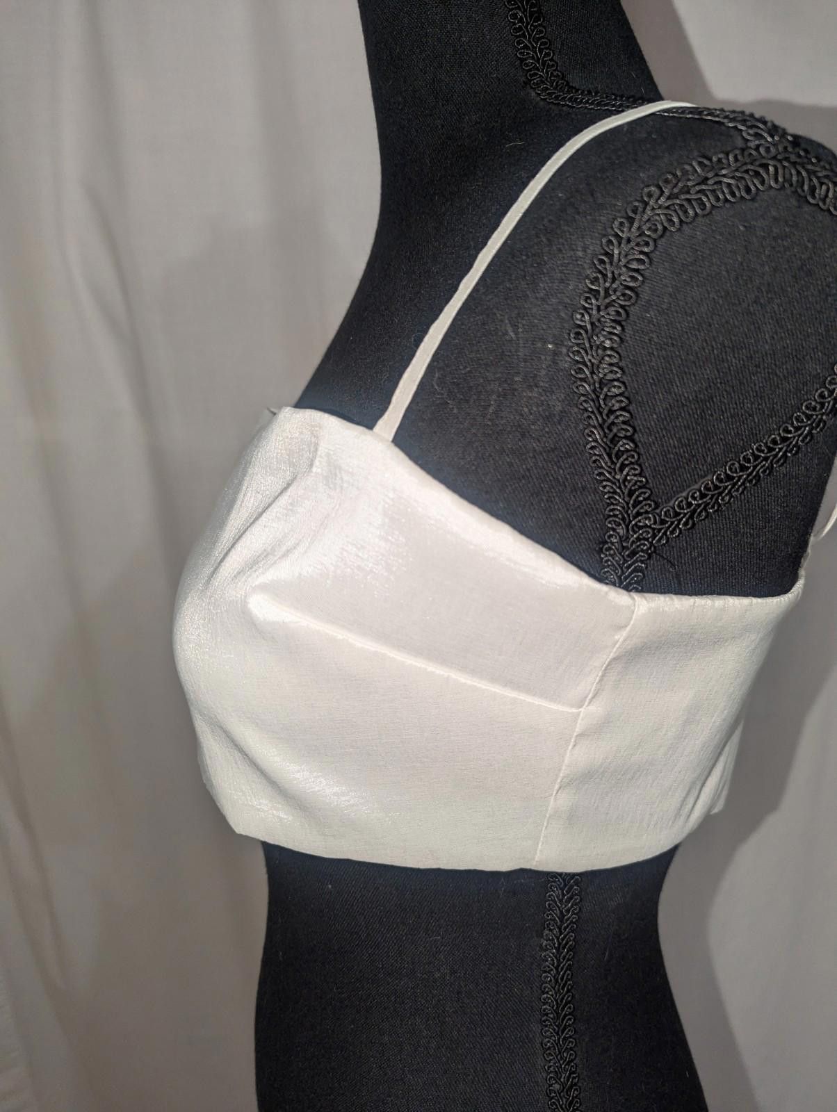 Designer NWT MORE TO COME Carson Cami Bralette Top in White Size S / US 4 / IT 40 - 5 Thumbnail