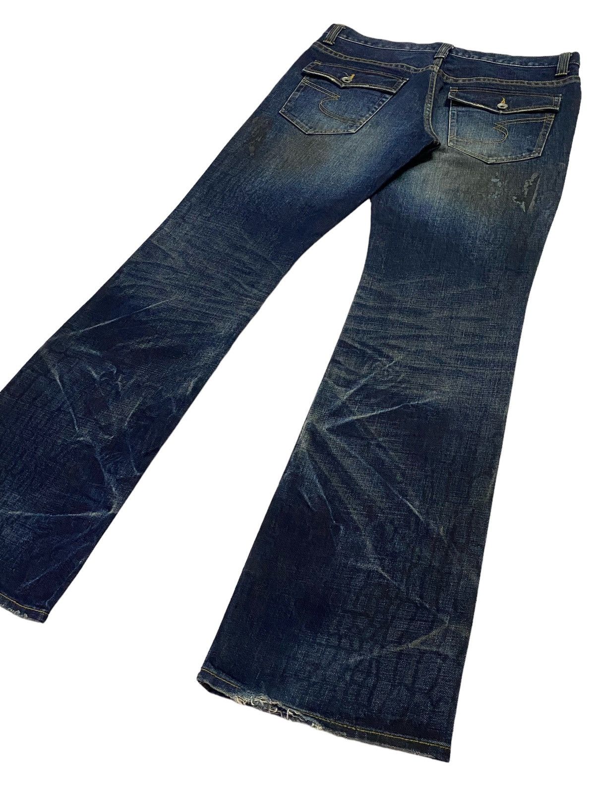 パンツ semanticdesign patterned python denim semanticdesign Semantic Design Python Double Pocket Sword