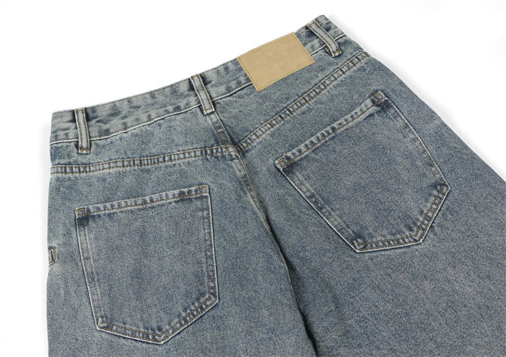 Japanese Brand × Jean American style washed distressed loose straight jeans Size US 32 / EU 48 - 6 Thumbnail