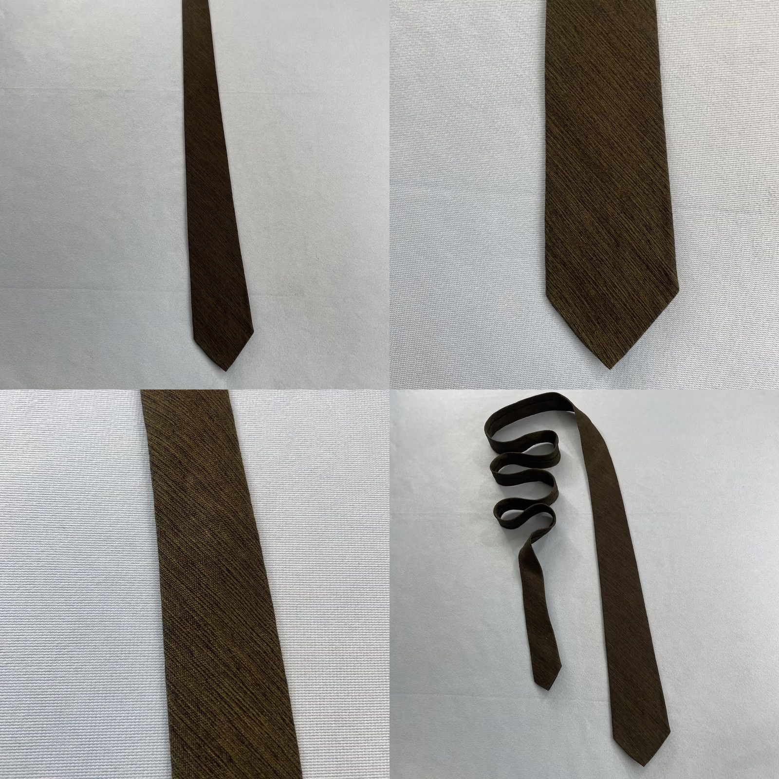 MCM vtg 60s Superba All Silk Skinny Tie MCM Slim Capsule Necktie Green Gray 2.2x58 Capsule Narrow Necktie Size ONE SIZE - 9 Thumbnail