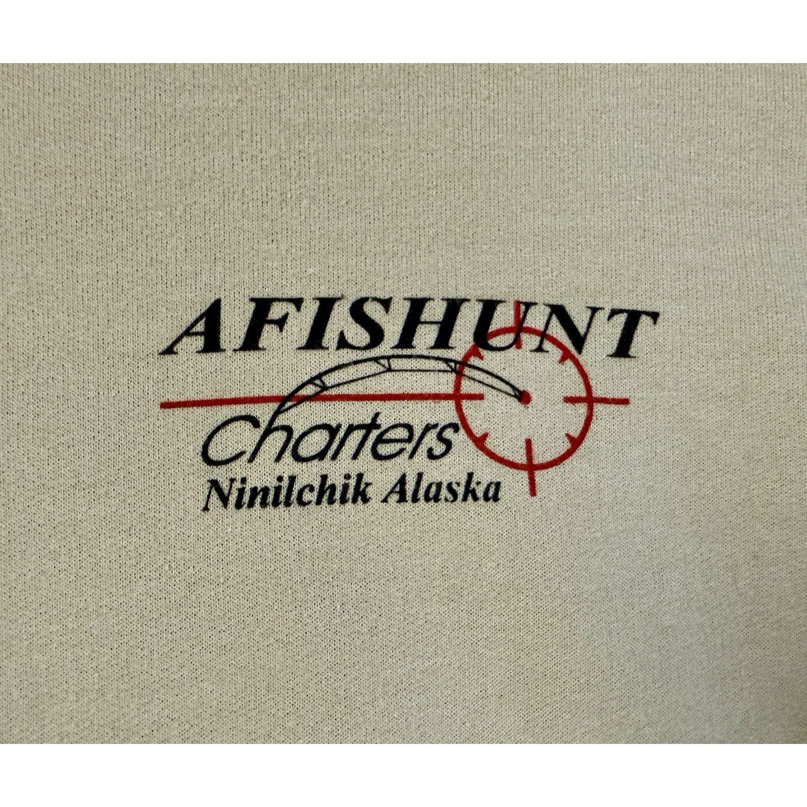 Vintage Alaska Fishing Charters Crew PulloverSweatshirt, Beige Size US XL / EU 56 / 4 - 6 Thumbnail