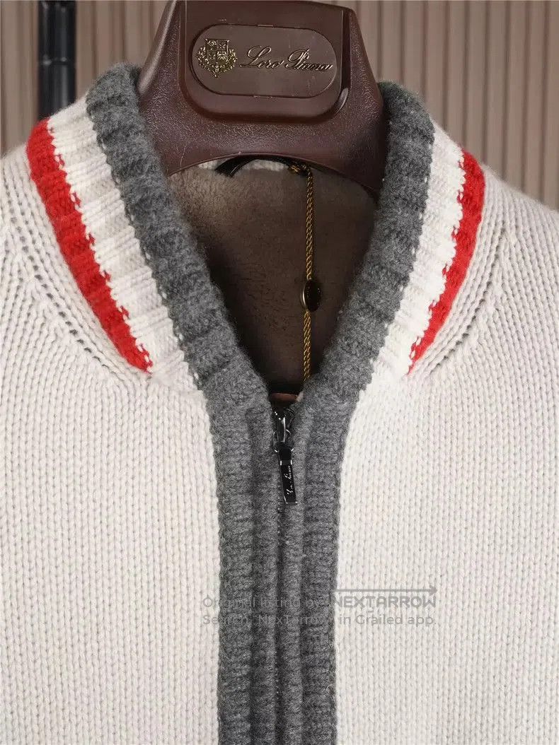 Loro Piana Loro Piana Men's Knit Baseball Jacket. Size US L / EU 52-54 / 3 - 6 Thumbnail