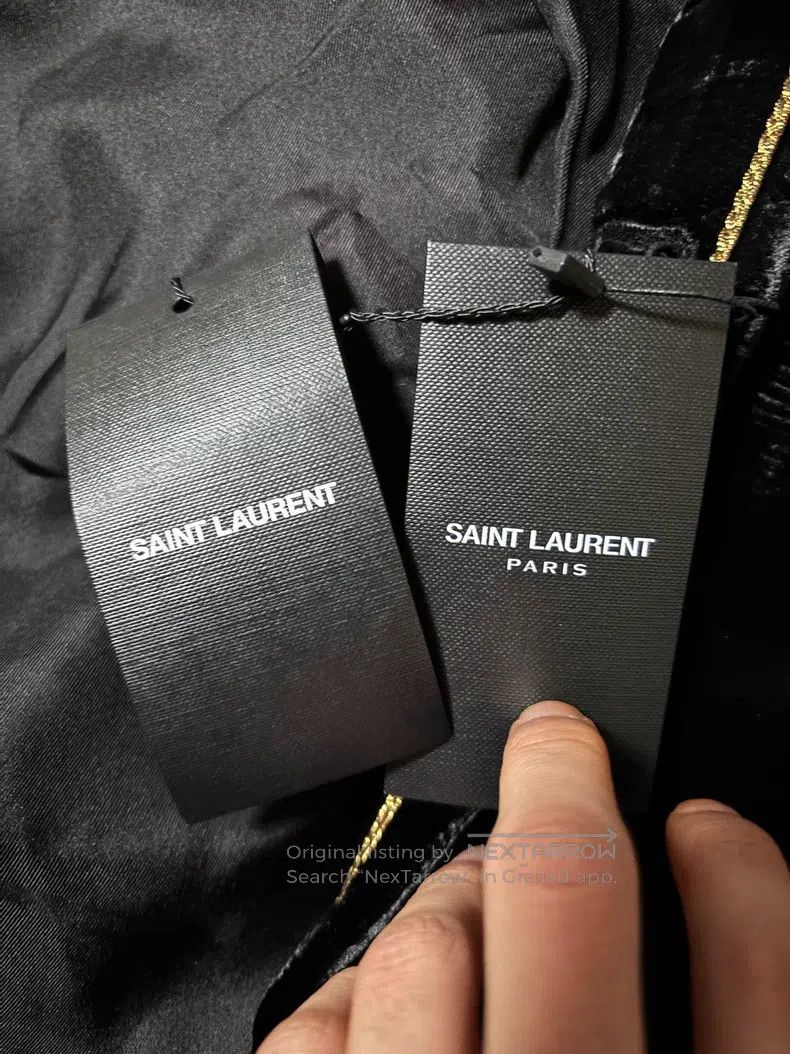 Saint Laurent Paris Saint Laurent Paris Velvet Court Gold Thread Suit Size US S / EU 44-46 / 1 - 7 Thumbnail