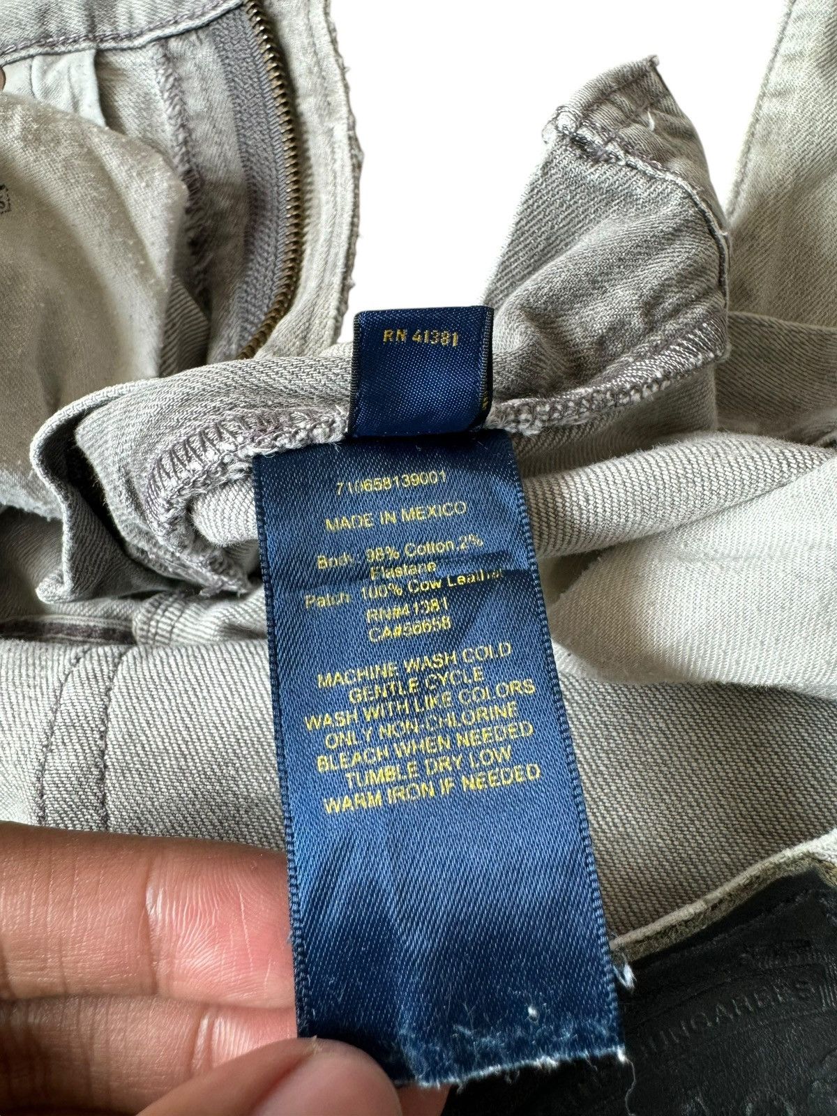 If Six Was Nine Vintage Polo Ralph Lauren Dirty Jeans Varick Slim Size US 34 / EU 50 - 21 Thumbnail