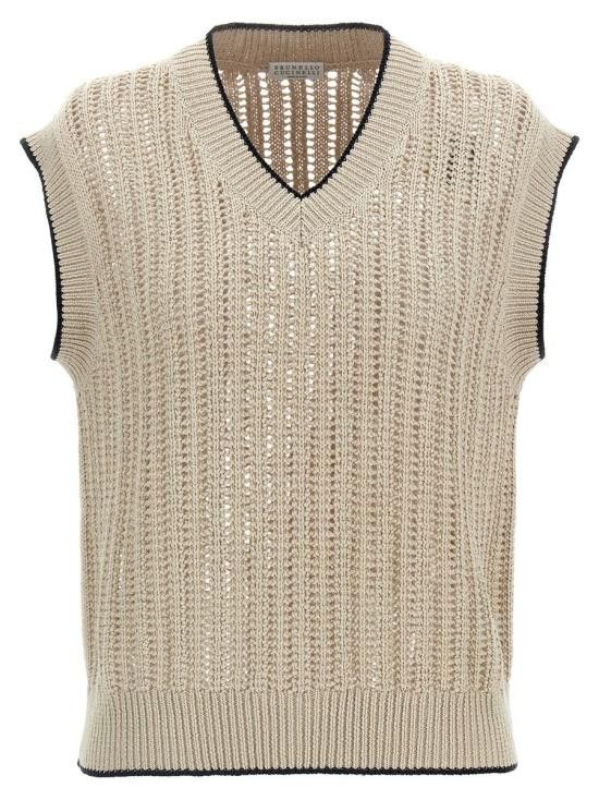 Brunello Cucinelli BRUNELLO CUCINELLI Women Suit Jackets MSB582002 C9731 BEIGE Size XXS / US 00 / IT 34 - 1 Thumbnail