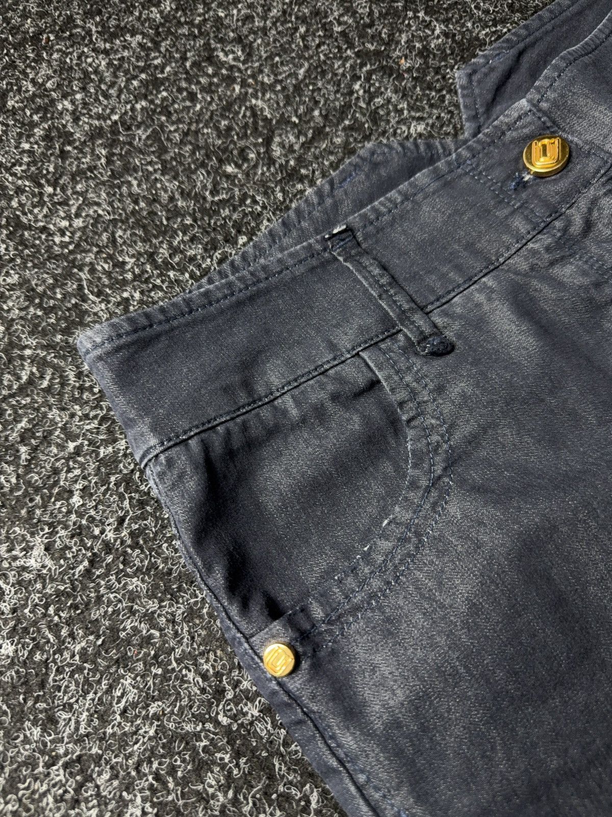 Roberto Cavalli Class Roberto Cavalli Distressed Slim Fit Cotton Pants Size 28" / US 6 / IT 42 - 8 Thumbnail