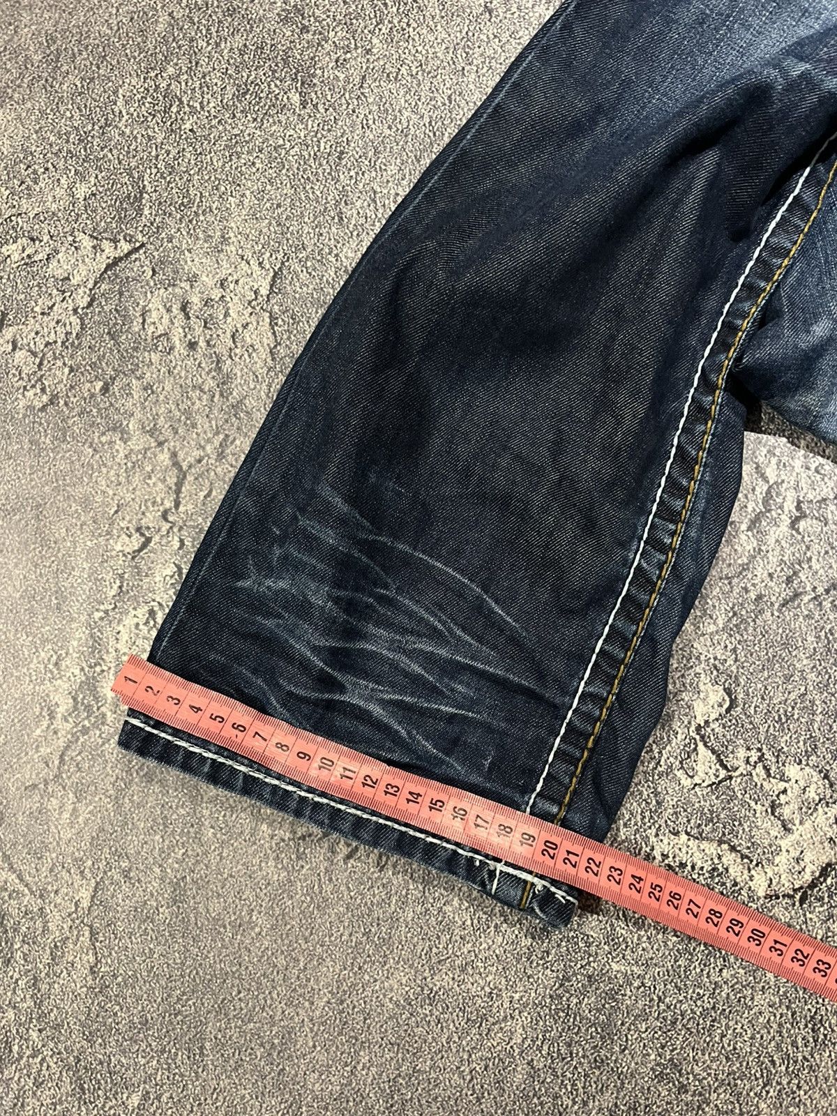 Japanese Brand Faded Shredded Destroyed Slim - Avan Number Nine Style Size US 36 / EU 52 - 13 Thumbnail