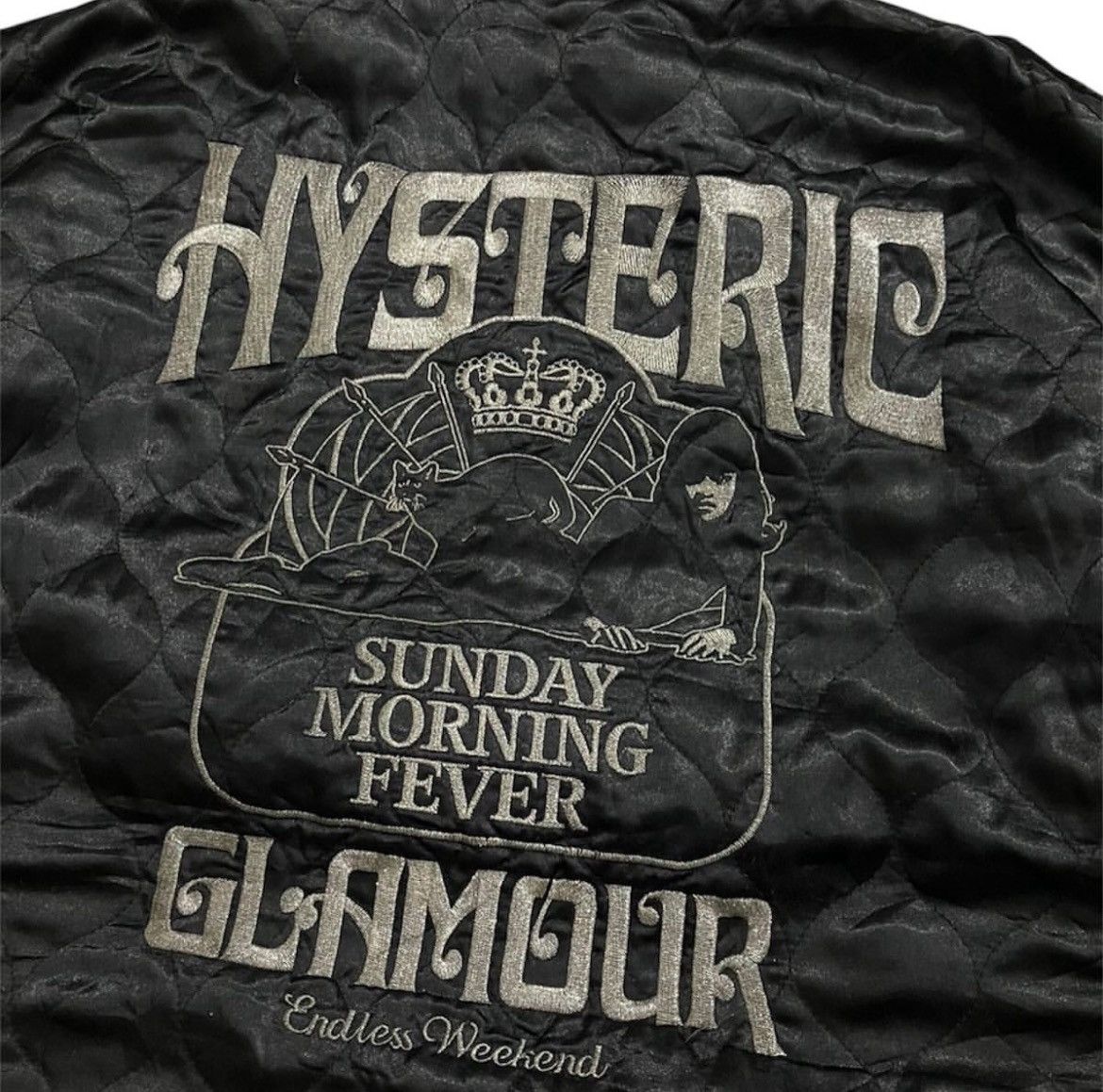 Hysteric Glamour 2000s Hysteric Glamour Embroidery Quilted Jacket y2k Lgb Size US L / EU 52-54 / 3 - 4 Thumbnail