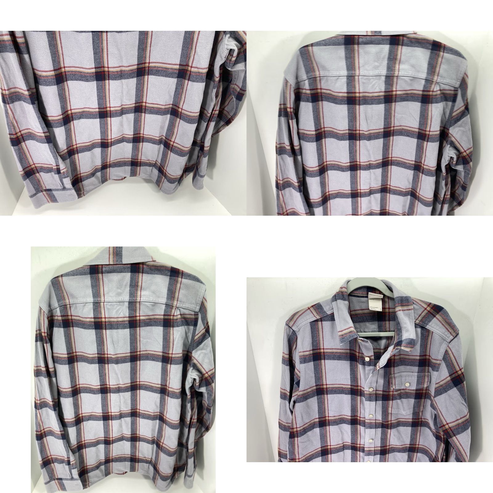 The North Face The North Face Flannel Shirt Men L Gray Plaid Button Long Sleeve Heavy Size US L / EU 52-54 / 3 - 8 Thumbnail