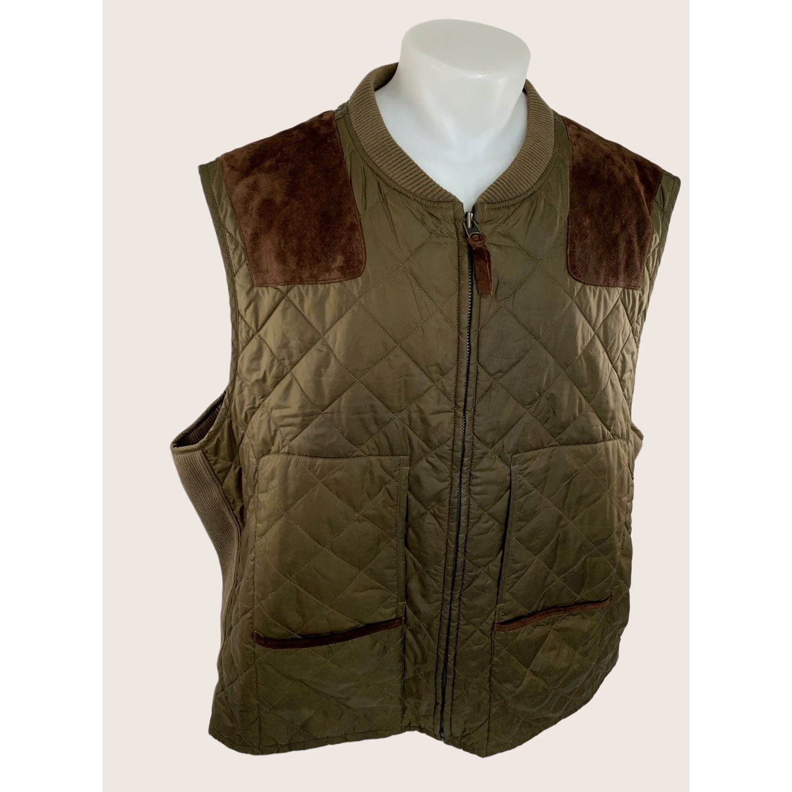 Polo Ralph Lauren Polo Ralph Lauren Quilted Vest SHOuLDER PATCH 4XL Ranch Field Hunting Brown Green Mens Versatile Quilted Vest Size US XXL / EU 58 / 5 - 1 Thumbnail