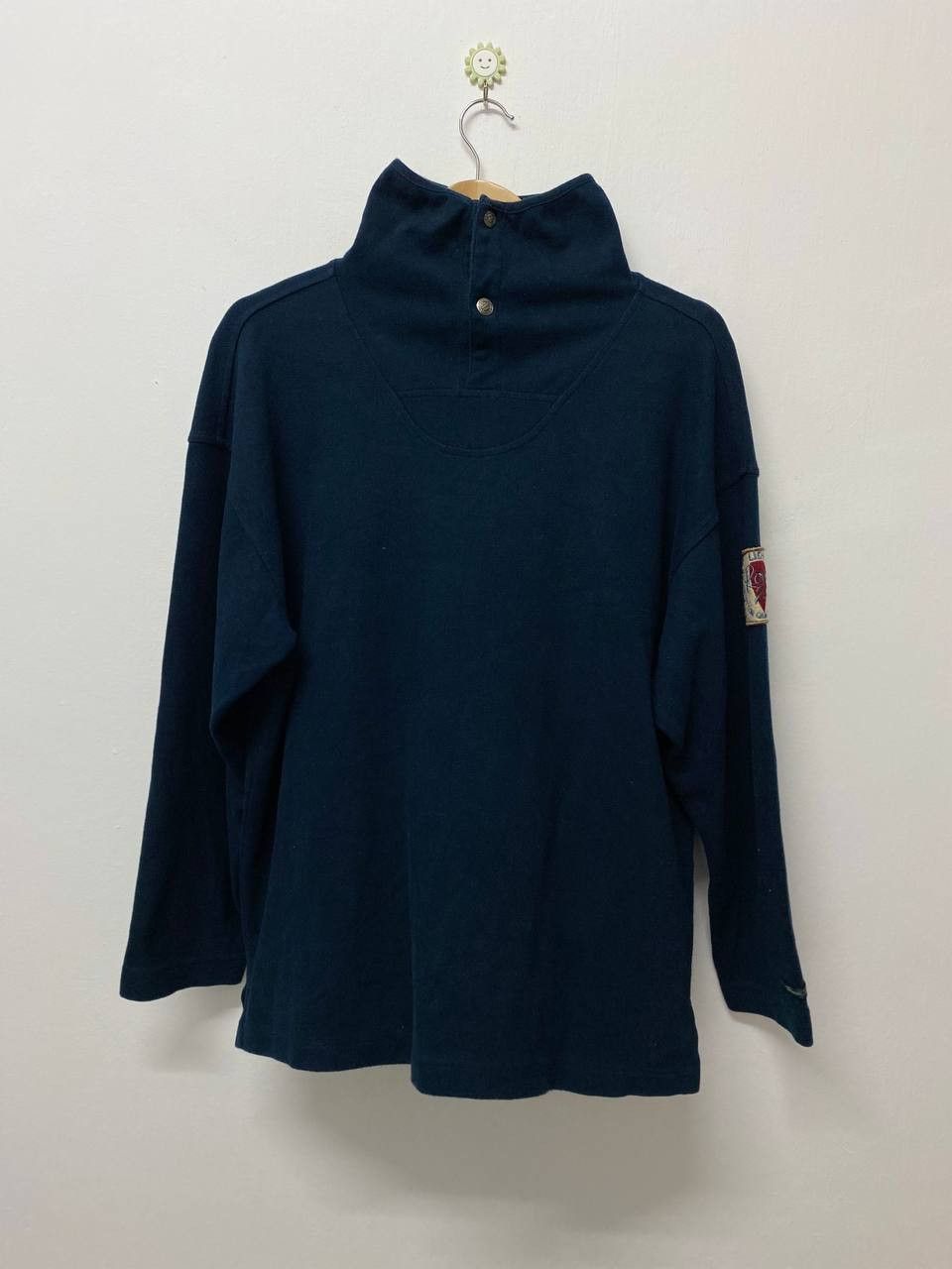 image of Avant Garde x Benetton Vintage United Color Of Benetton Classic Jogs Longsleeves in Dark Blue (Size