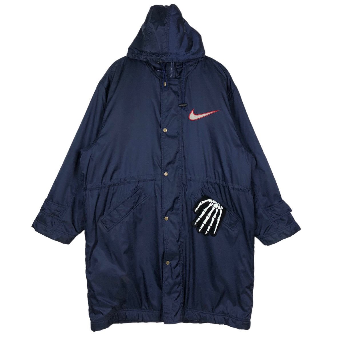 Nike VINTAGE NIKE BIG SWOOSH LONG JACKET Size US L / EU 52-54 / 3 - 2 Thumbnail