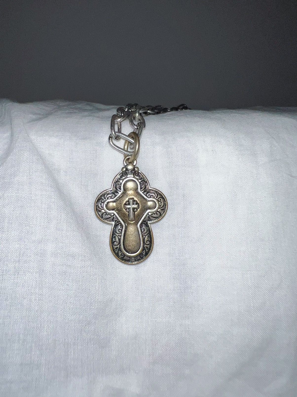Japanese Brand Vintage cross necklace ➕🖤 Size ONE SIZE - 8 Thumbnail