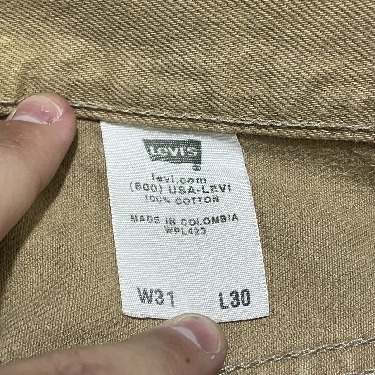Levi's Vintage Levi's 501 Tan Button Fly 2000s Straight Fit Jeans Size US 31 - 8 Thumbnail