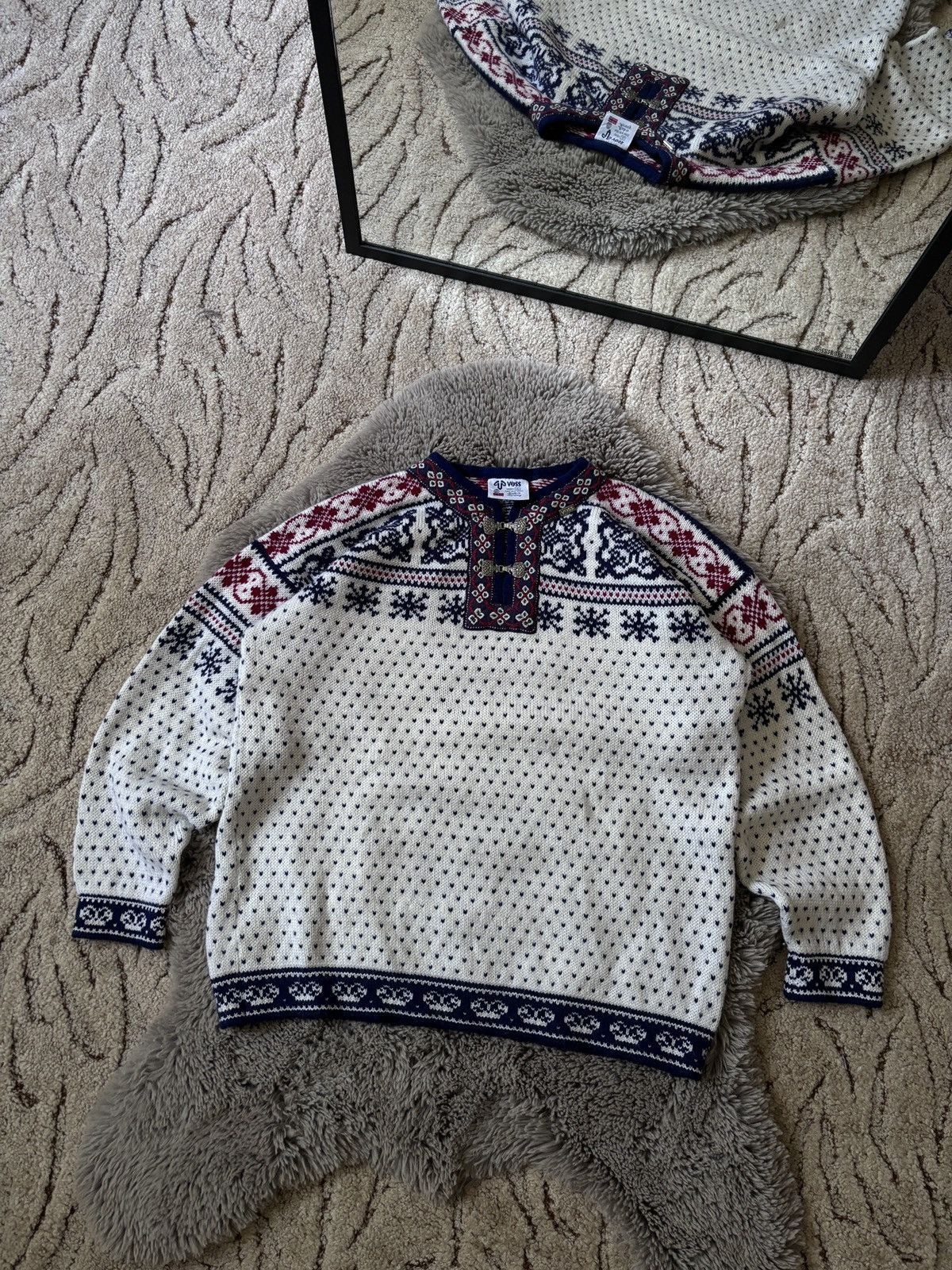 Dale Of Norway × Vintage Voss Scandinavian Norway Wool Sweater size XL Size US XL / EU 56 / 4 - 1 Thumbnail