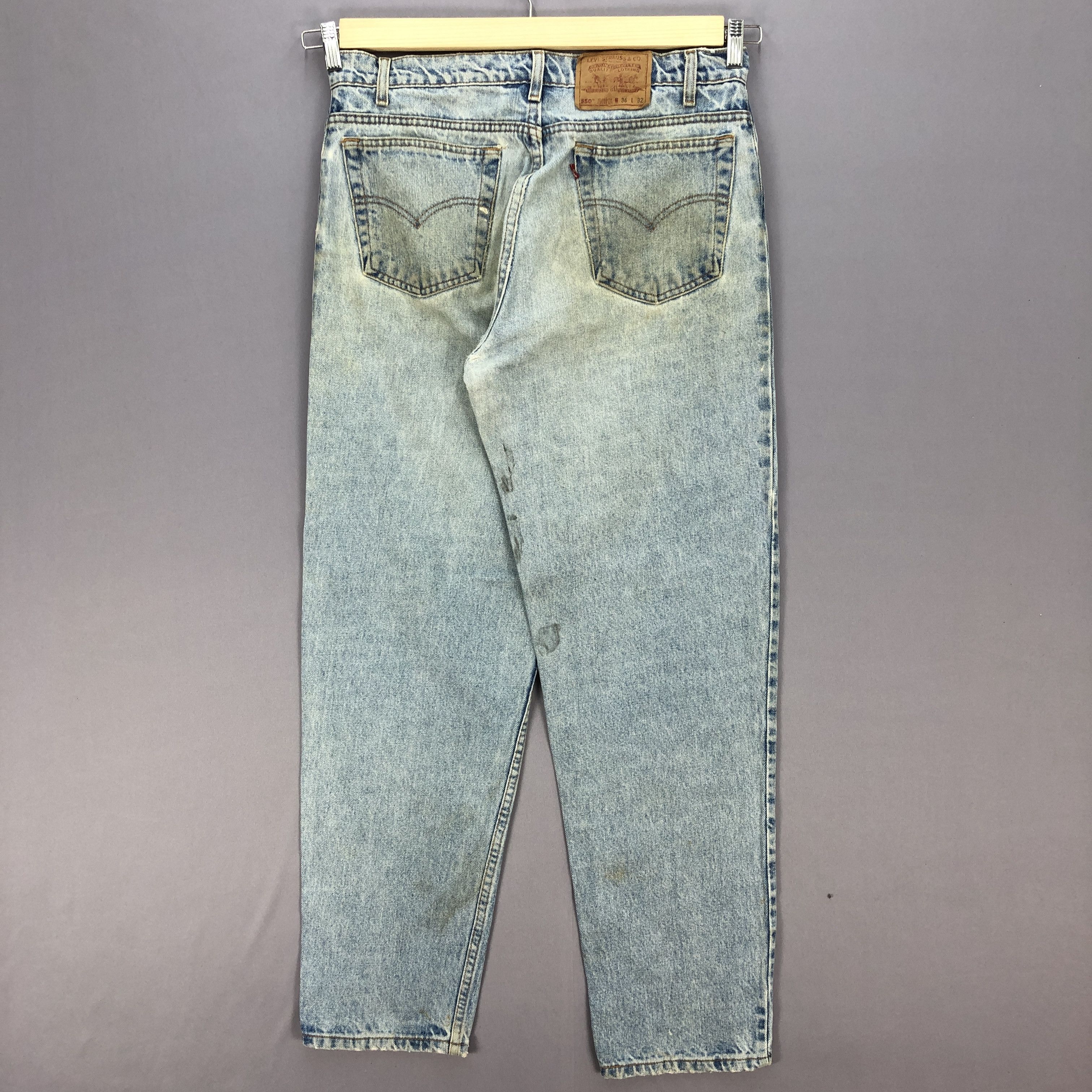 Levi's Vintage Levis Jeans Levi's 550 Sun Faded Distressed Denim Size US 34 / EU 50 - 2 Thumbnail