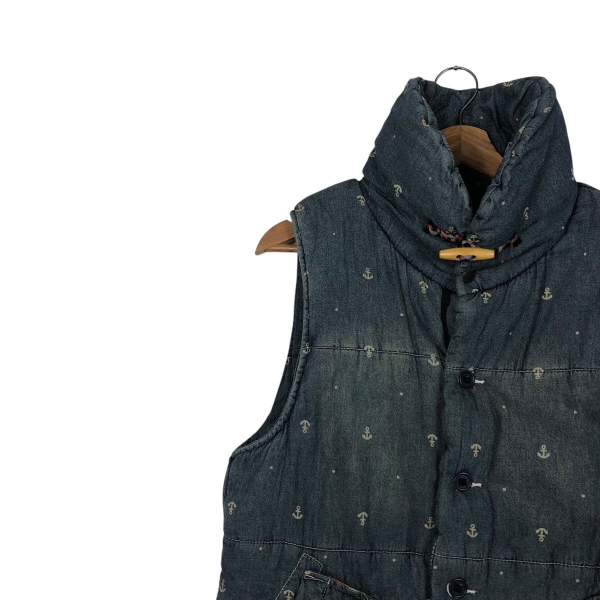 Hysteric Glamour 📌Vintage Biker Denim Vest Power To The People Punk Design Size US M / EU 48-50 / 2 - 8 Thumbnail