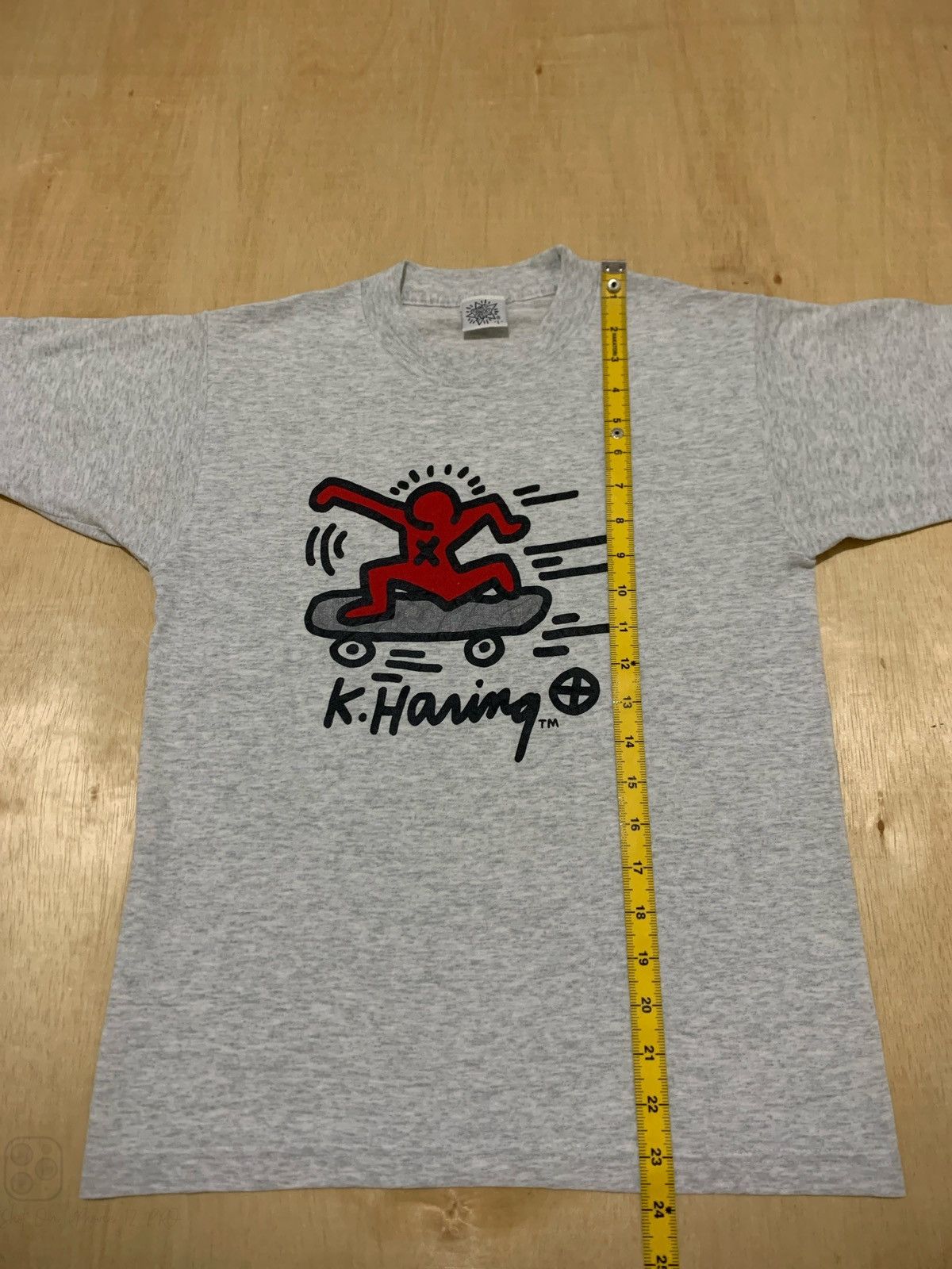 Keith Haring × Vintage Vintage 90s Keith Haring Tshirt Size L / US 10 / IT 46 - 7 Thumbnail