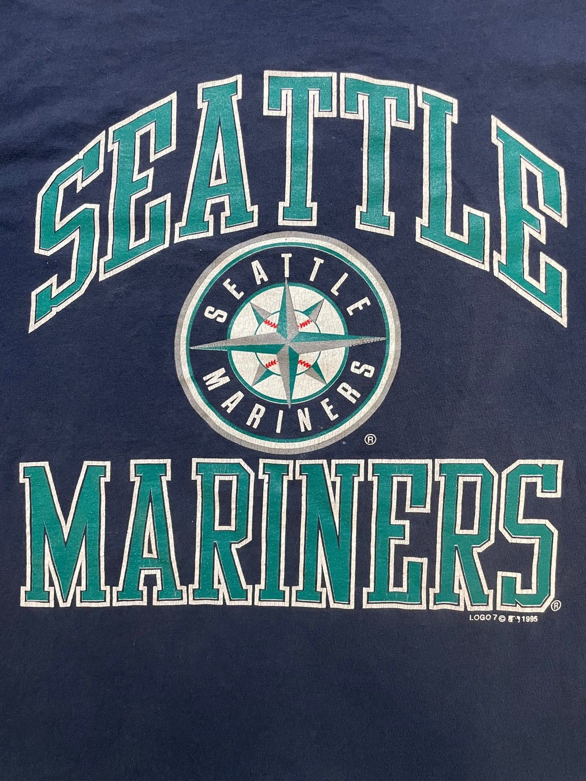Logo 7 × MLB × Vintage Vintage 1995 Seattle Mariners logo tee Size US L / EU 52-54 / 3 - 3 Thumbnail