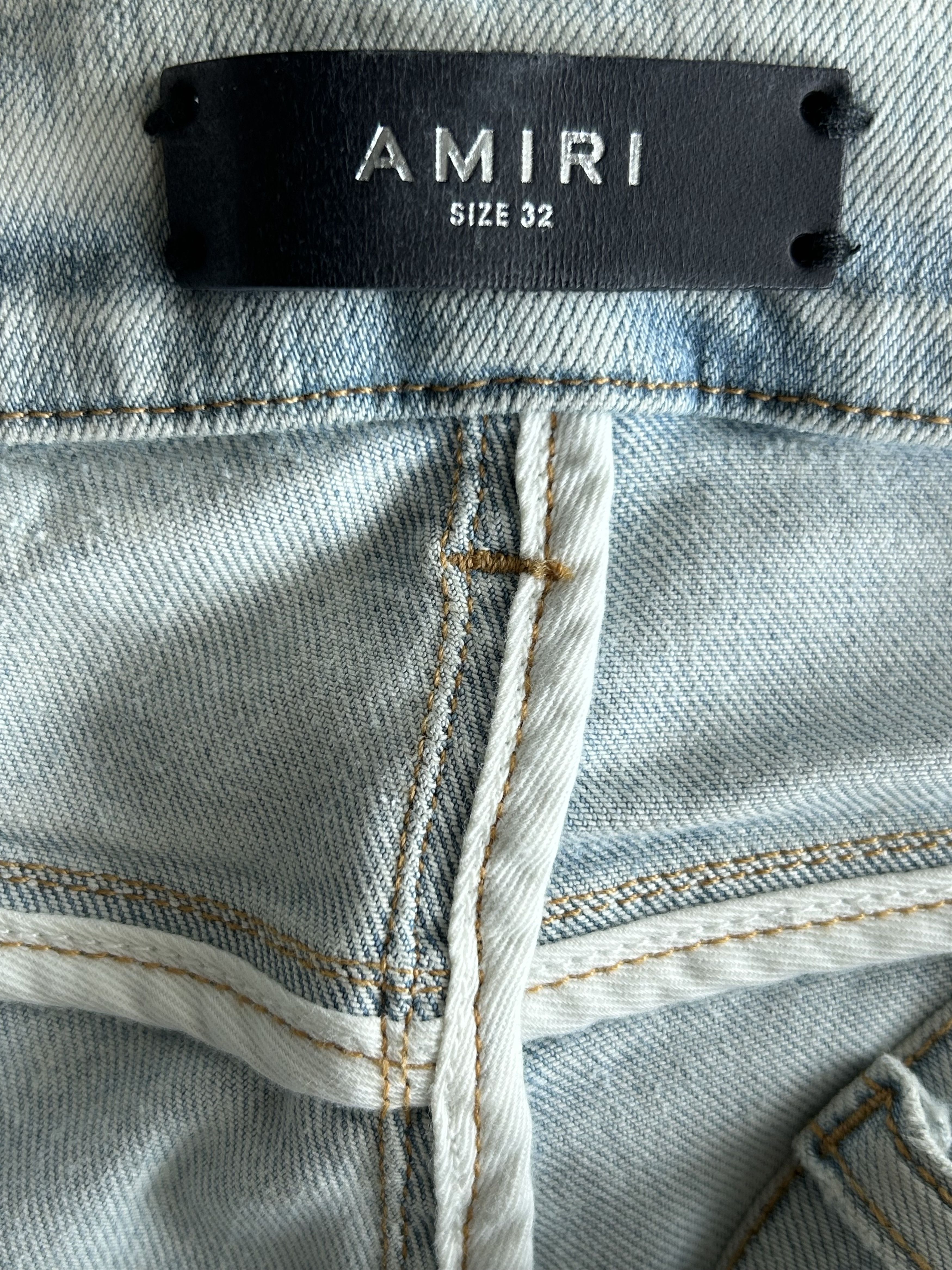 Amiri Amiri Grateful Dead Light Indigo & Multicolor Patch Jeans Size US 32 / EU 48 - 3 Thumbnail