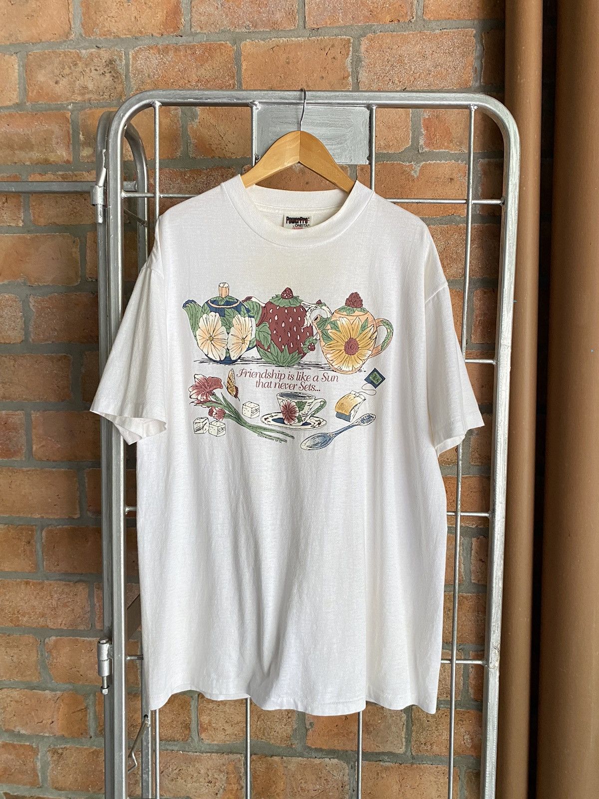 Vintage Vintage tea print tee Size US M / EU 48-50 / 2 - 1 Thumbnail