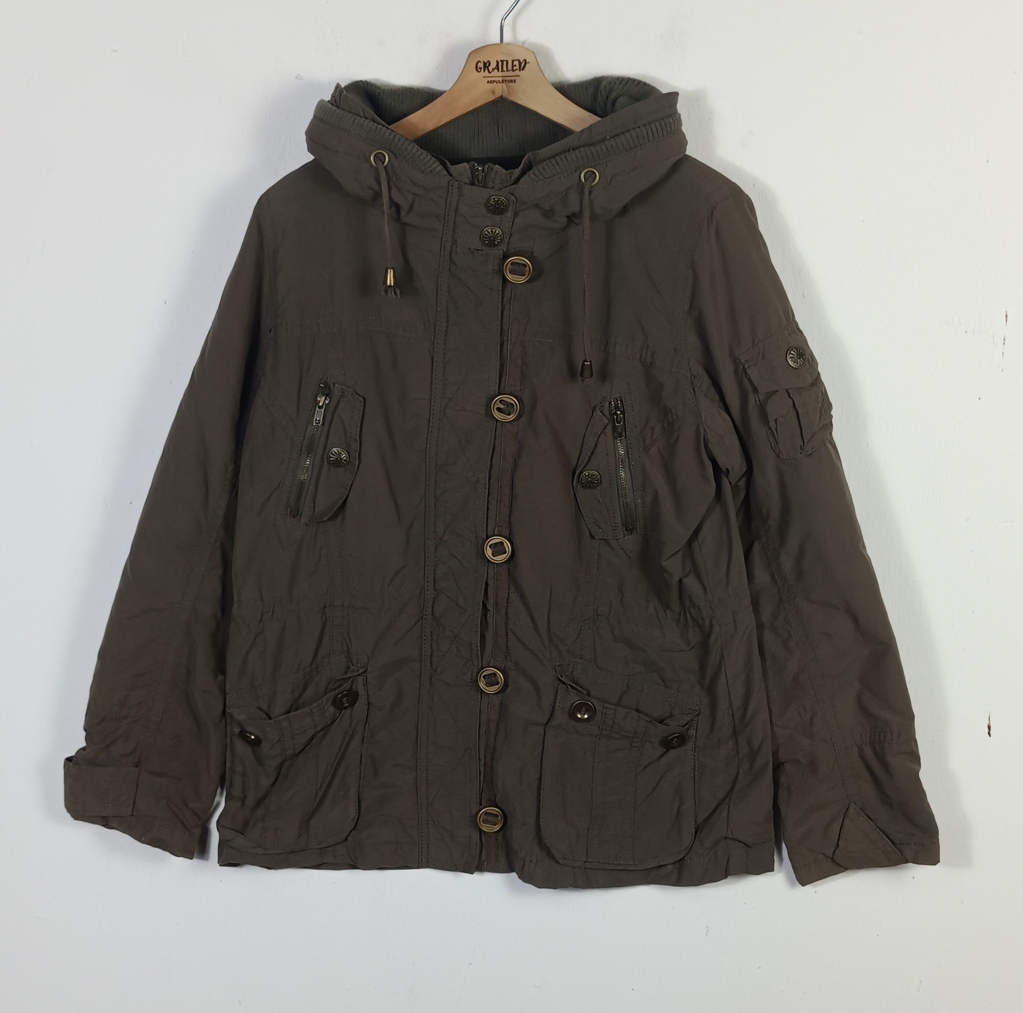 Japanese Brand 🇯🇵US Army Type Air Force 07 Flight Tactical Pocket Jacket Size US L / EU 52-54 / 3 - 1 Thumbnail