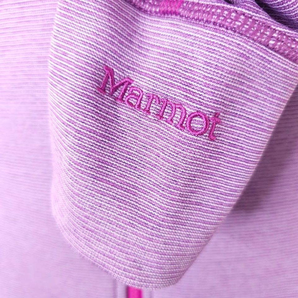 Marmot Marmot Kenzie Fleece Jacket Womens Size Medium Purple Pink Full Zip Mock Neck Jacket Size M / US 6-8 / IT 42-44 - 3 Thumbnail