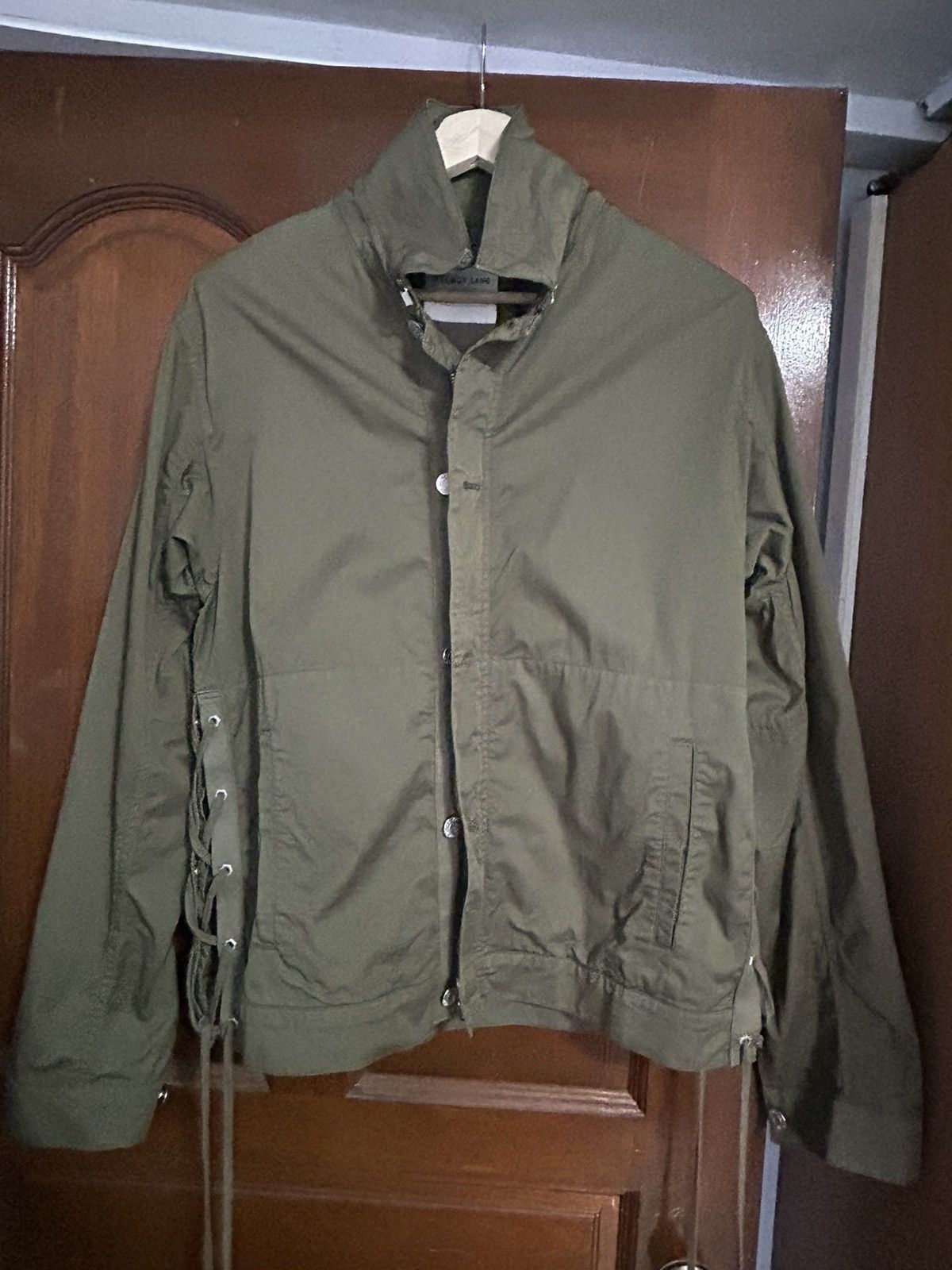 Helmut Lang Side Lace-up Zipped Jacket