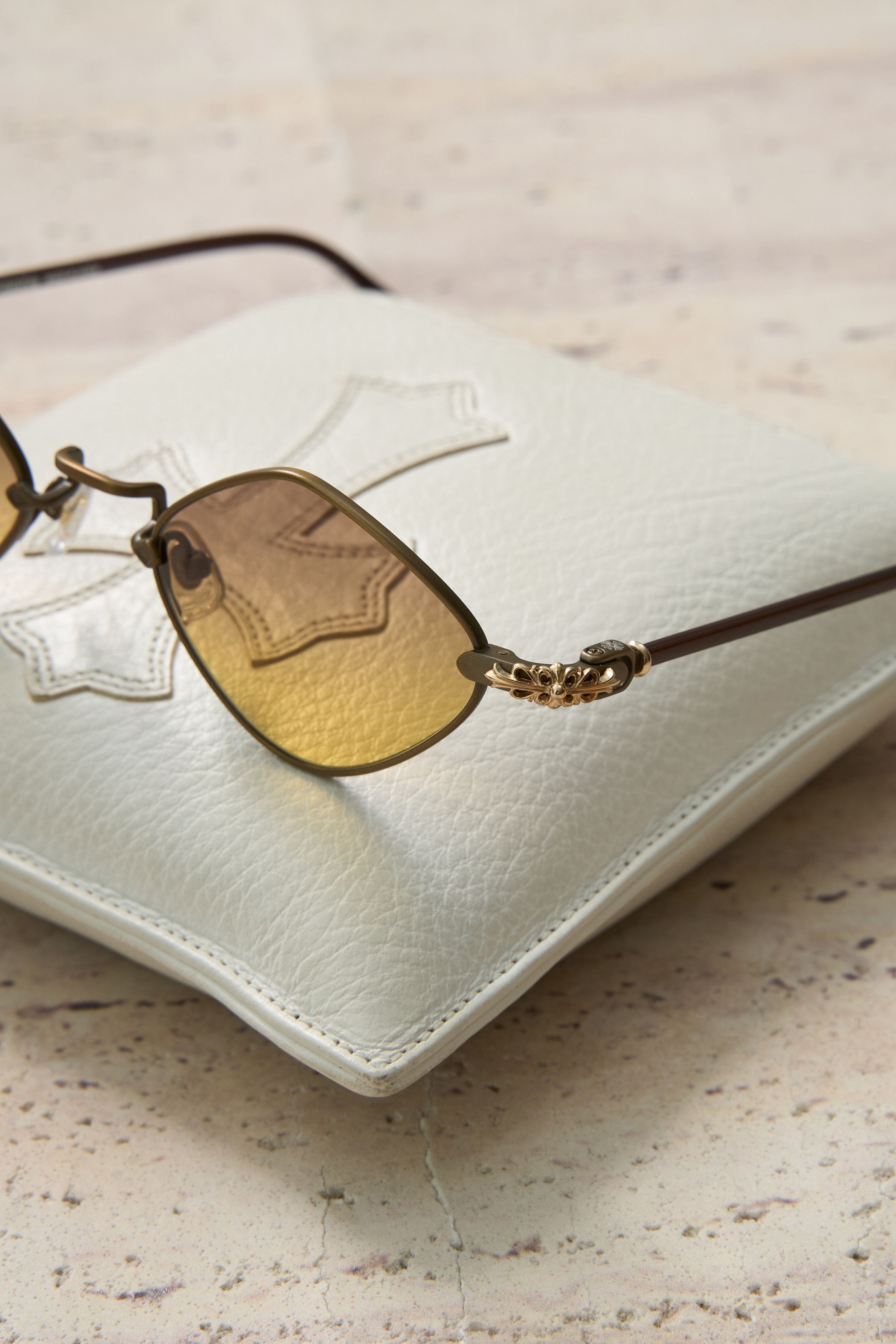 Chrome Hearts CHROME HEARTS DIAMOND DOG SAND - CLASSIC BROWN SUNGLASSES Size ONE SIZE - 2 Thumbnail