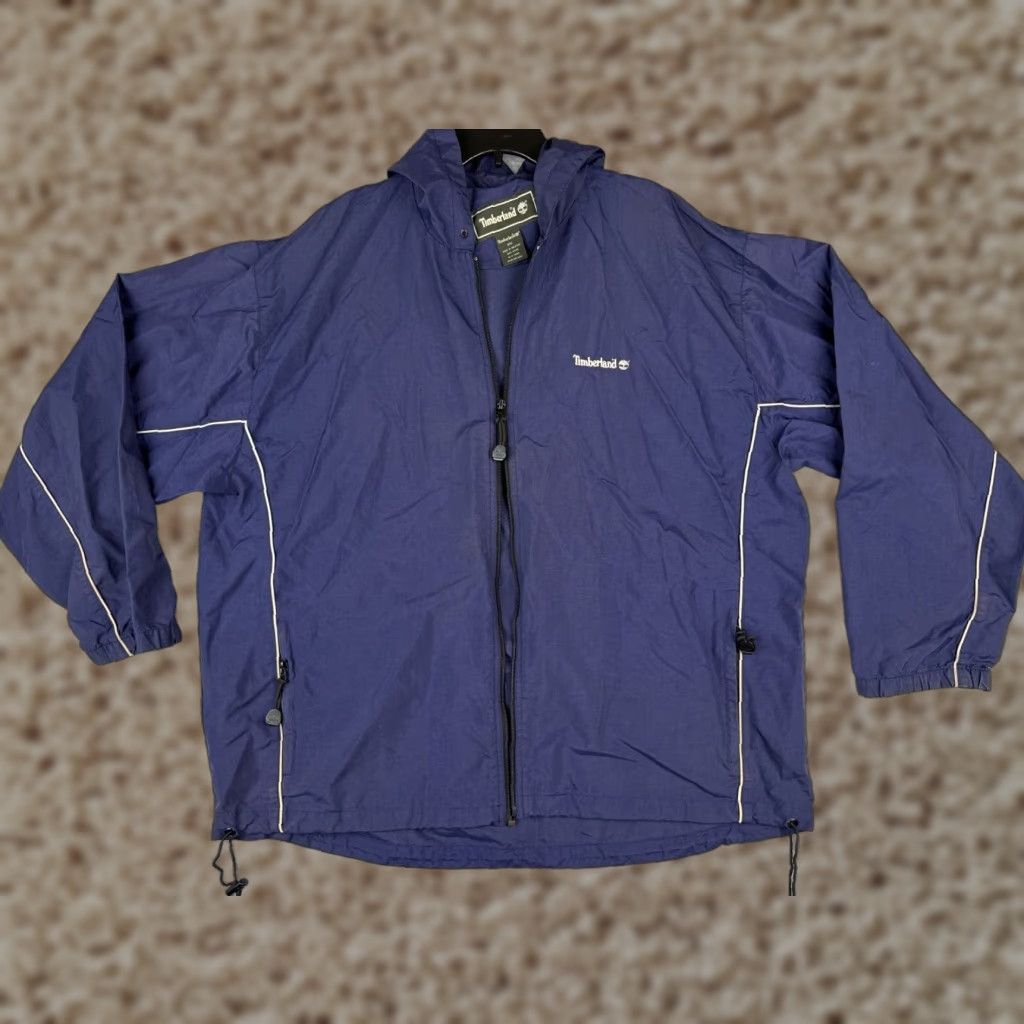 Timberland Timberland Windbreaker Jacket Mens 2XL Blue Hooded Nylon Outdoor Skiing Size US XXL / EU 58 / 5 - 1 Thumbnail