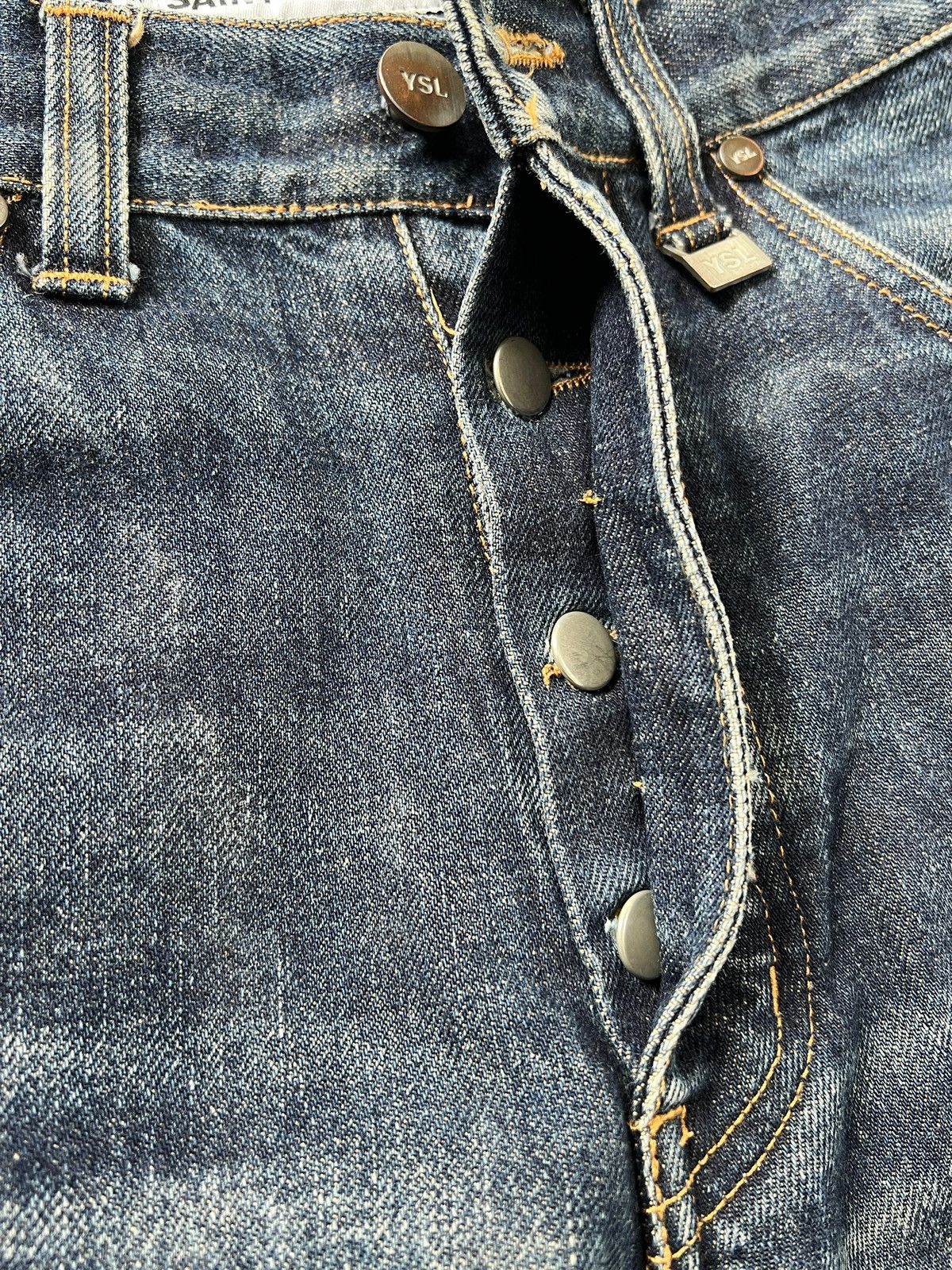 Yves Saint Laurent Saint Laurent Jeans Raw Aging Fading Size US 28 / EU 44 - 13 Thumbnail