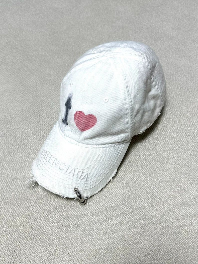Balenciaga Valentine's Day Rivet Love Limited Cap Curved Br