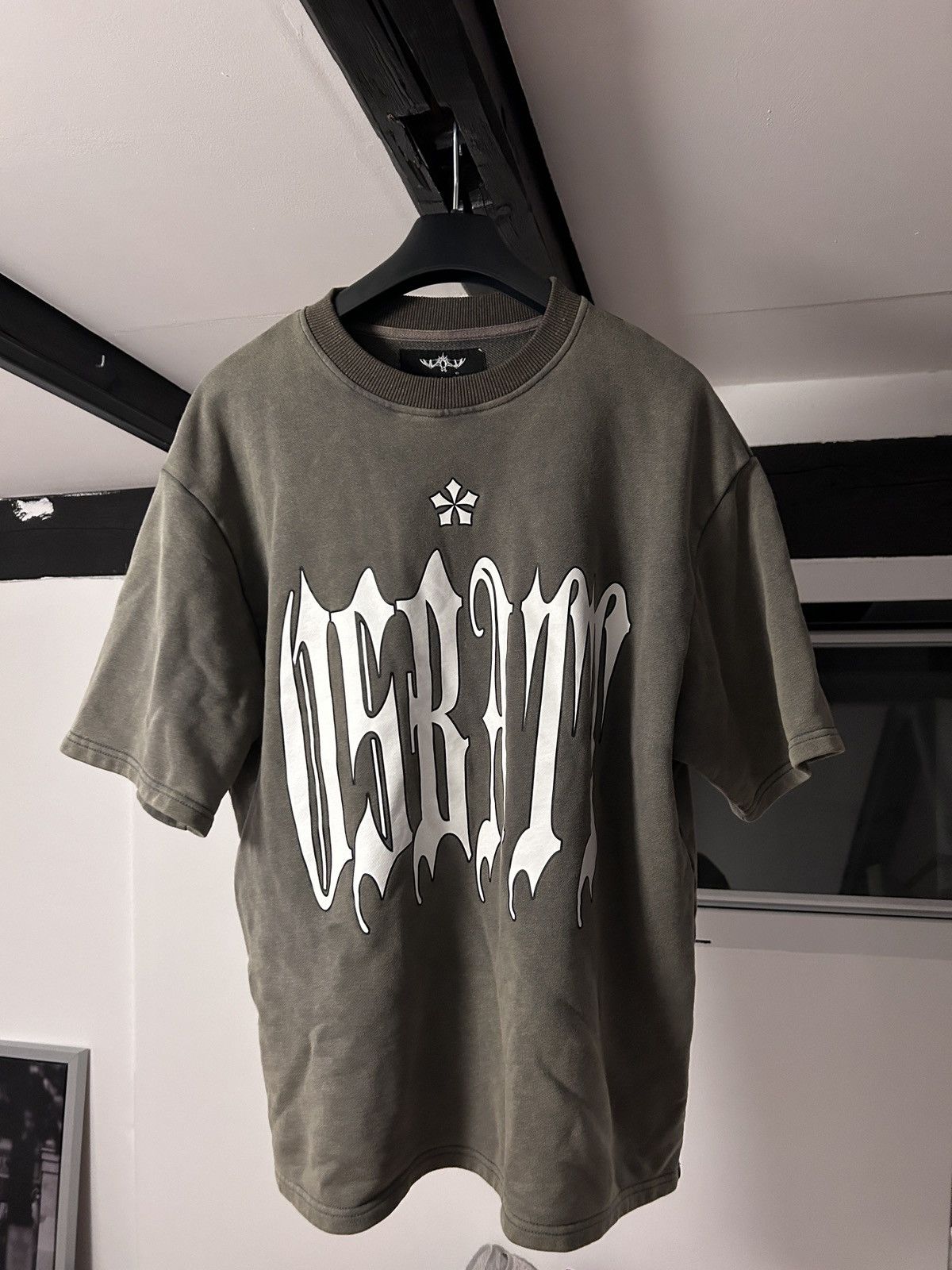 image of Osbbat Yearsoftears/osbatt Winter Tee Olive, Men's (Size Medium)