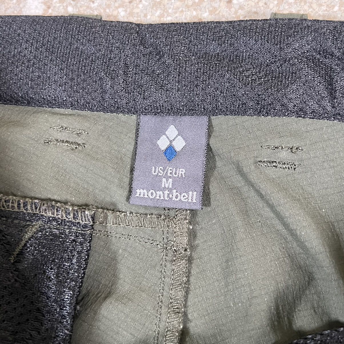 Montbell Montbell Pant M Green Nylon Windbreaker Gorpcore Hiking Size US 29 - 6 Thumbnail
