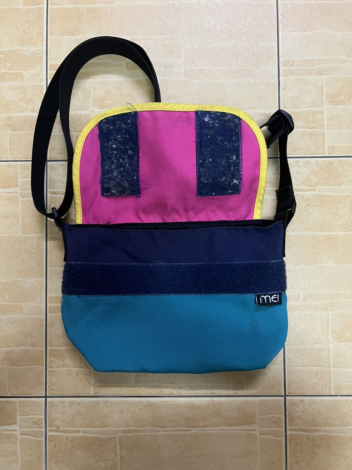 Japanese Brand MEI Japan Multicolor Violet Label Sling Bag Size ONE SIZE - 8 Thumbnail