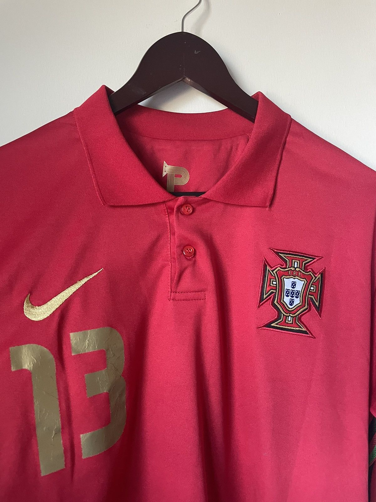 Nike Nike Portugal 2020 Stadium Home Soccer Jersey polo Size US L / EU 52-54 / 3 - 3 Thumbnail