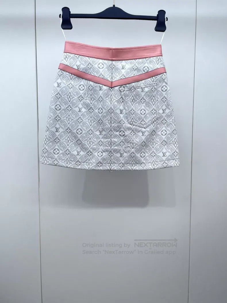 Louis Vuitton Louis Vuitton 1854 Collection Patchwork Skirt Size 33" - 2 Thumbnail