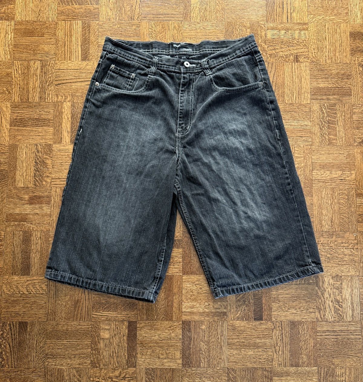 Vintage Vintage Qruel Faded Baggy Denim Jean Shorts Size US 36 / EU 52 - 2 Thumbnail