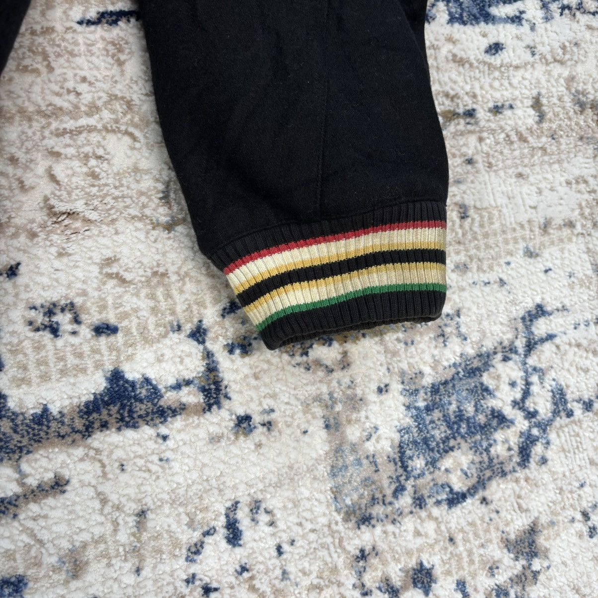 LRG × Vintage NEED GONE‼️ Vintage LRG Rasta Varsity Letterman Wool Jacket Size US XL / EU 56 / 4 - 5 Thumbnail
