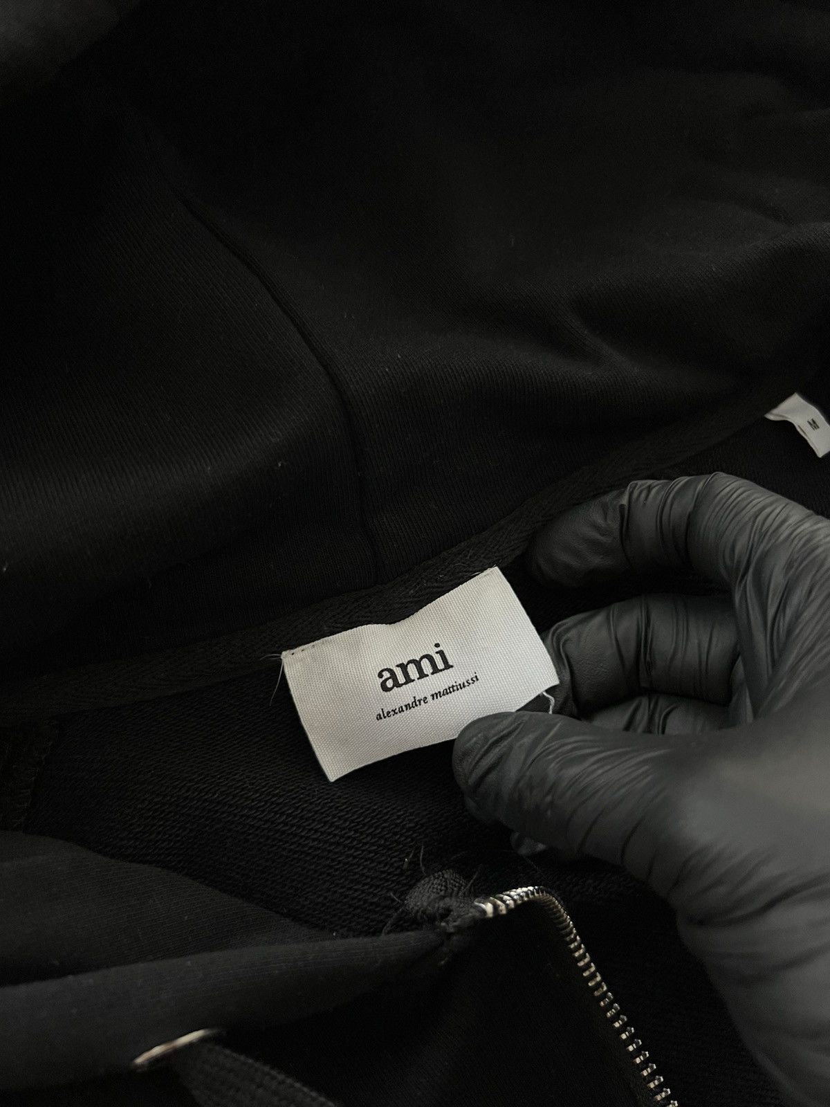 AMI Ami Paris Zip Hoodie Black Medium Size US M / EU 48-50 / 2 - 10 Thumbnail