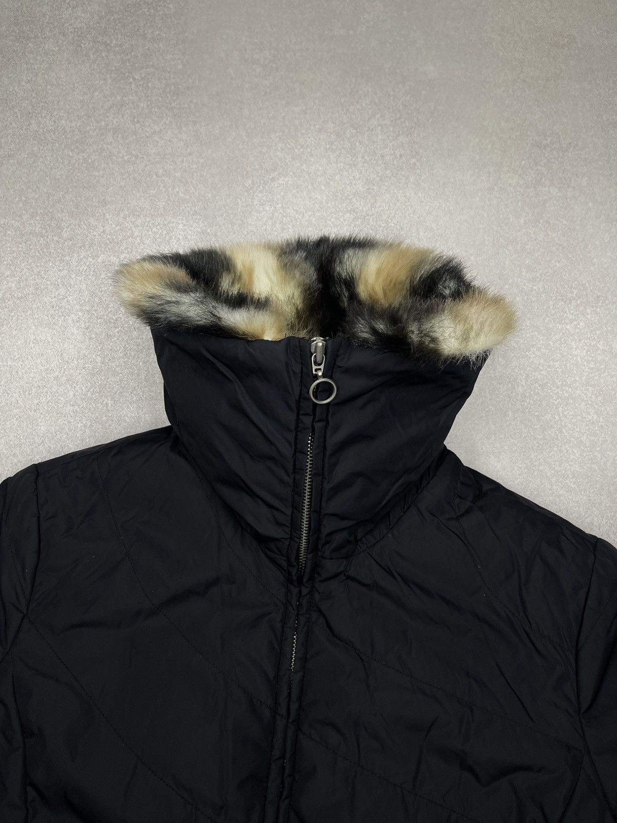 Miss Sixty Vintage Miss Sixty Y2K Black Puffer Jacket Faux Fur Size M / US 6-8 / IT 42-44 - 5 Thumbnail