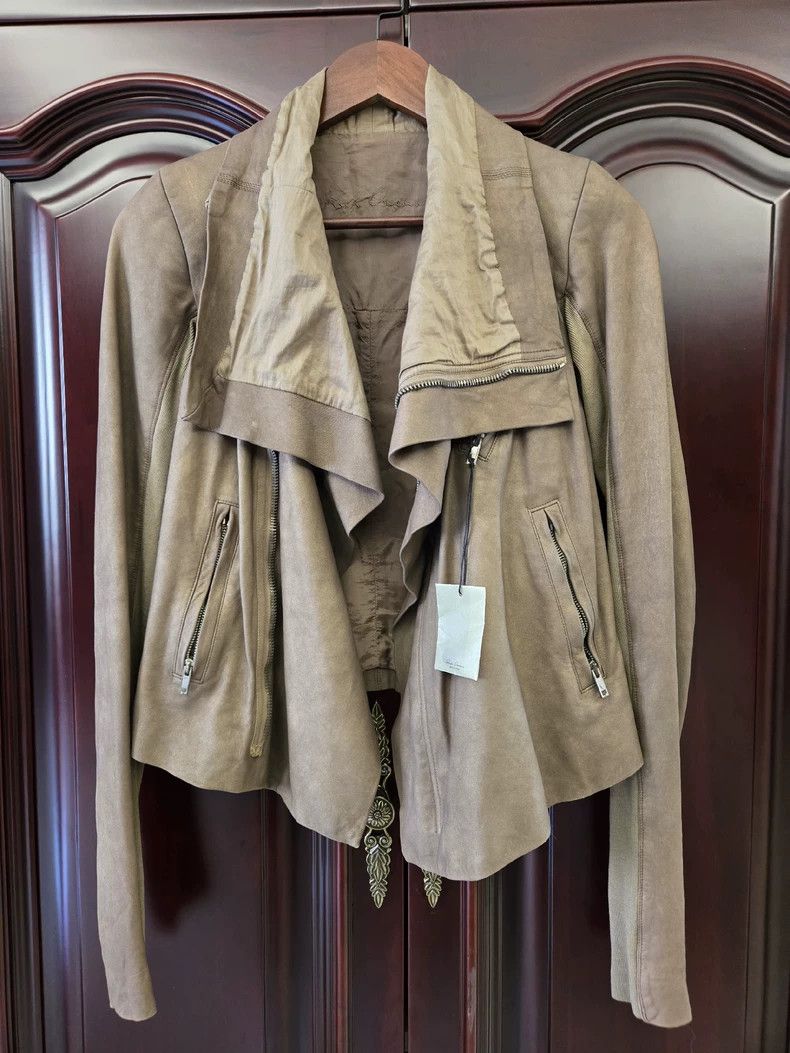 Rick Owens Rick Owens Brown Leather Jacket for Women Size M / US 6-8 / IT 42-44 - 1 Thumbnail
