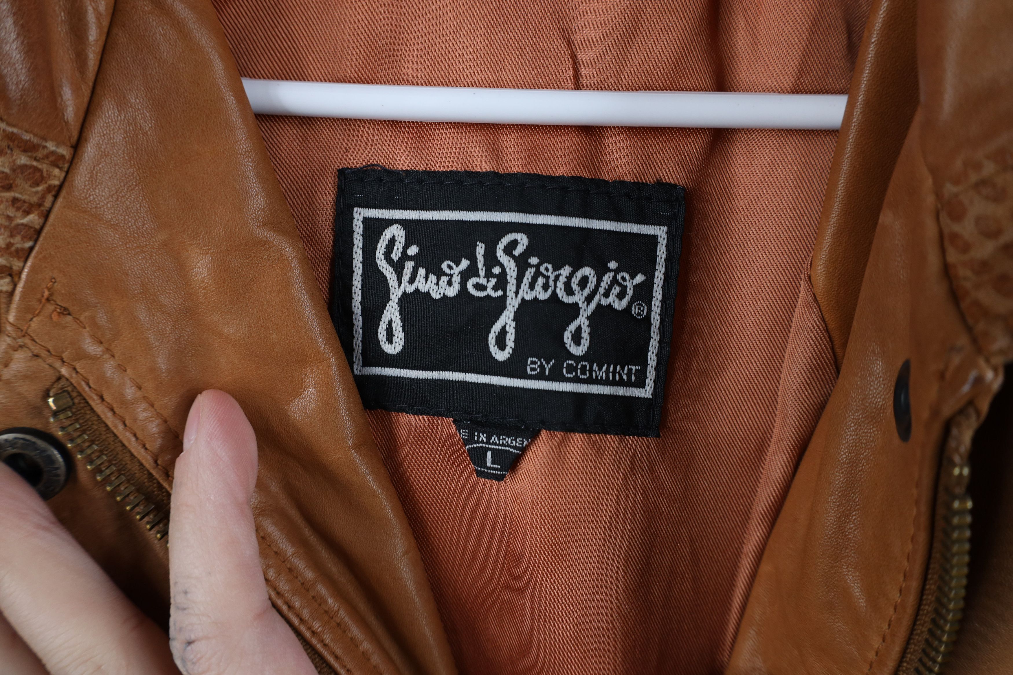 Vintage Vintage 80s 90s Streetwear Side Buckle Leather Jacket Brown Size L / US 10 / IT 46 - 9 Thumbnail