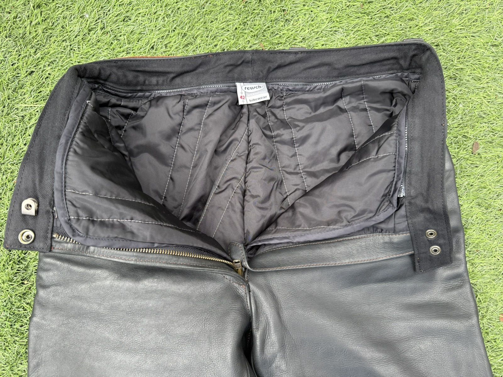 Other REUSCH insulated Motorcycle Leather Pants, chocolate brown Size US 32 / EU 48 - 6 Thumbnail