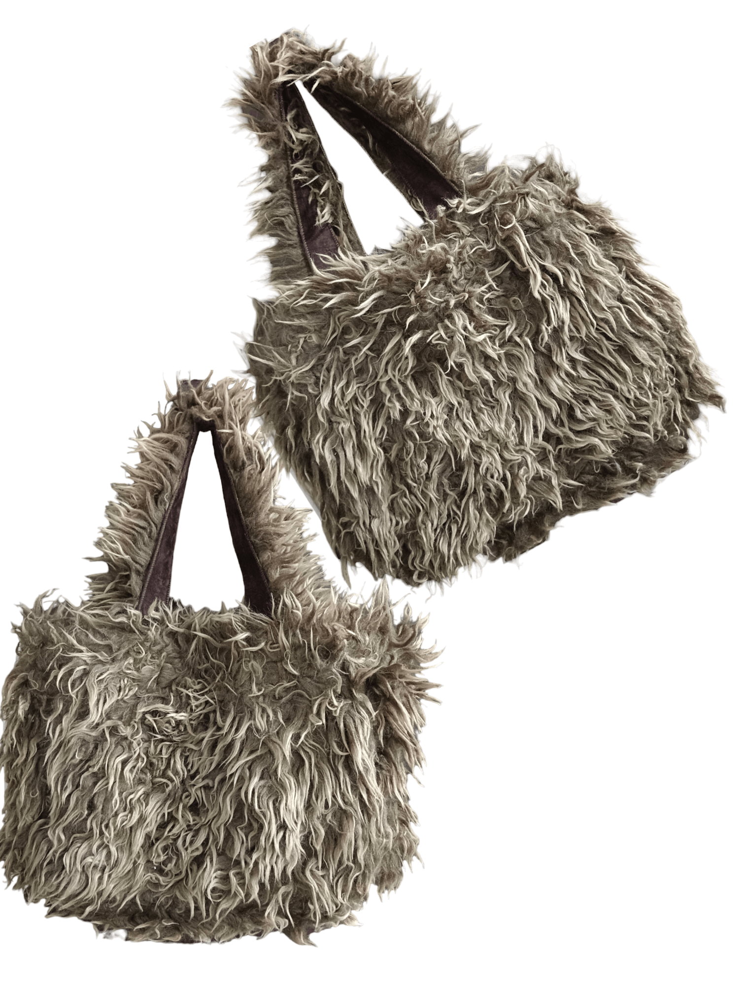 Designer France Made TYBER Faux Fur Reversible Tote Bag Size ONE SIZE - 1 Thumbnail
