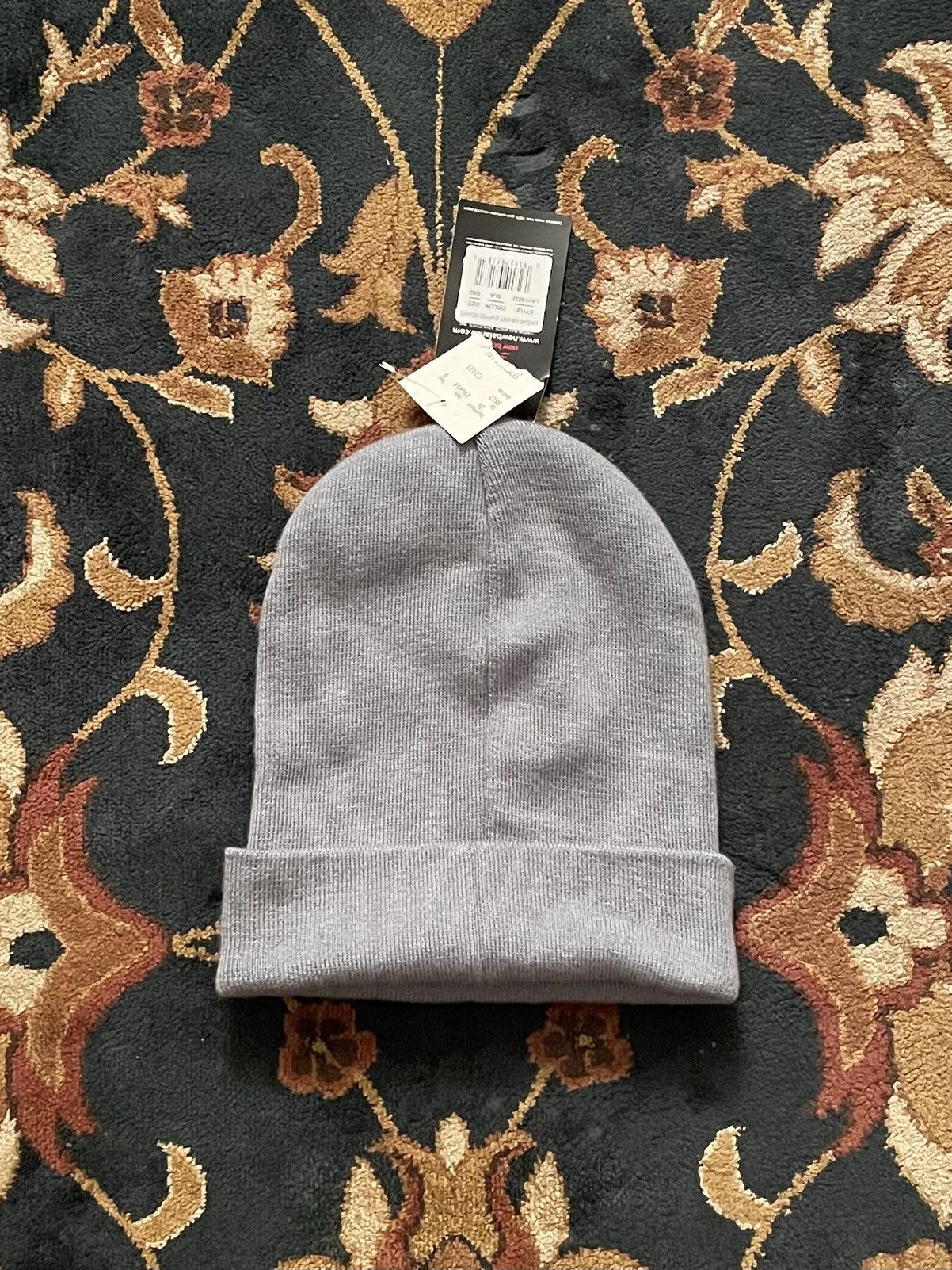 New Balance Vintage Y2K NWT New Balance Spellout Logo Grey Beanie Toque Size ONE SIZE - 3 Thumbnail