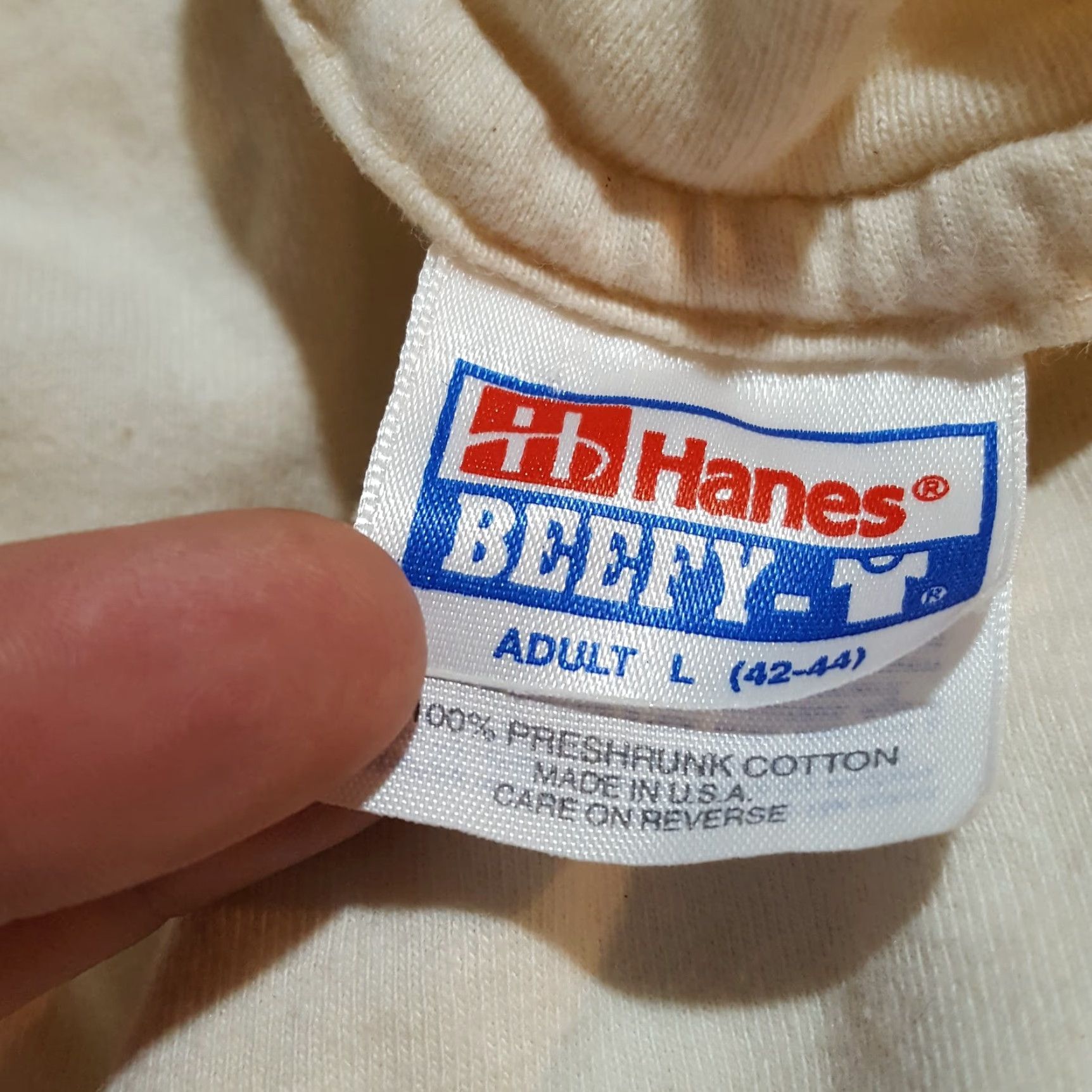 Hanes VINTAGE Hanes 90s Vietnam Reunion Military T-Shirt Men's Large White Army Retro Size US L / EU 52-54 / 3 - 7 Thumbnail
