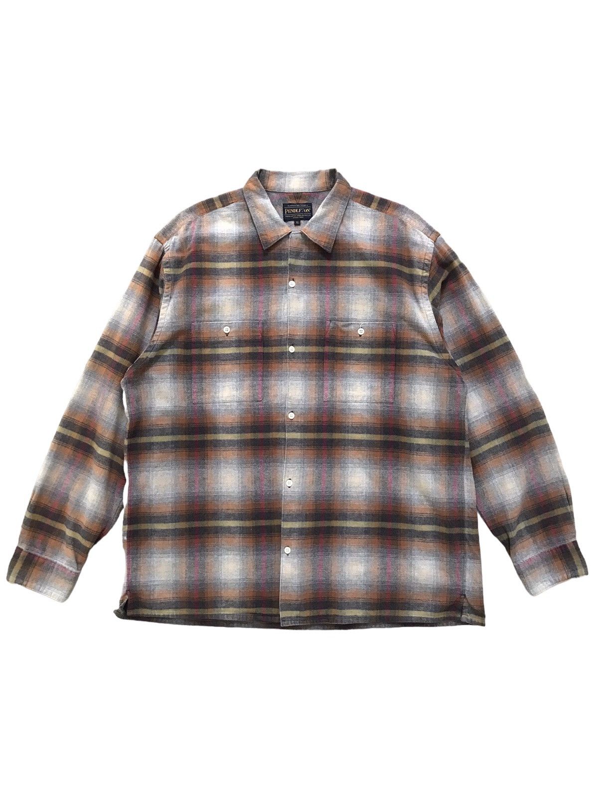 image of Pendleton Men’S Plaid Board Shirt in Brown, Men's (Size XL)