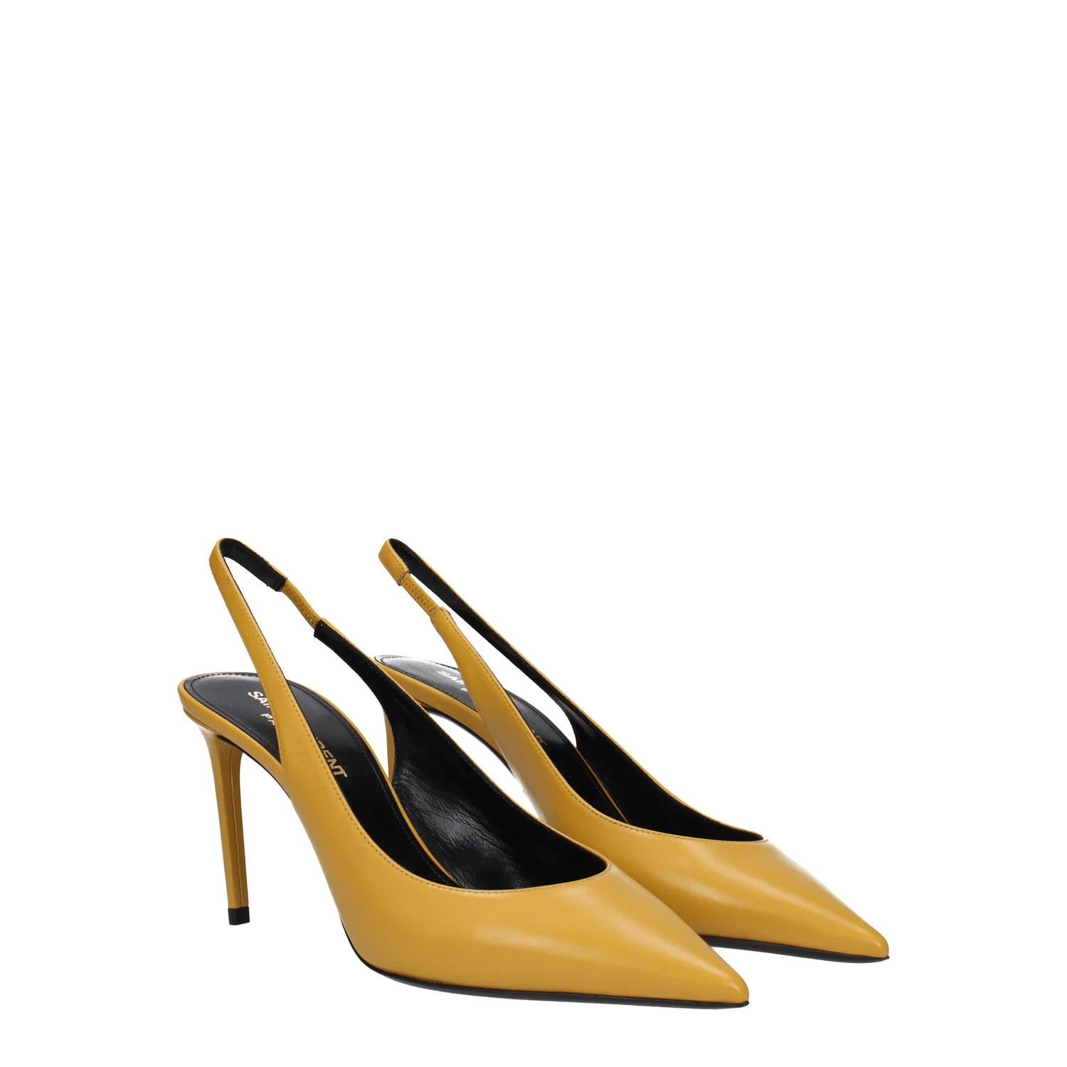 ob1o1e1124 Leather Sandals in Yellow